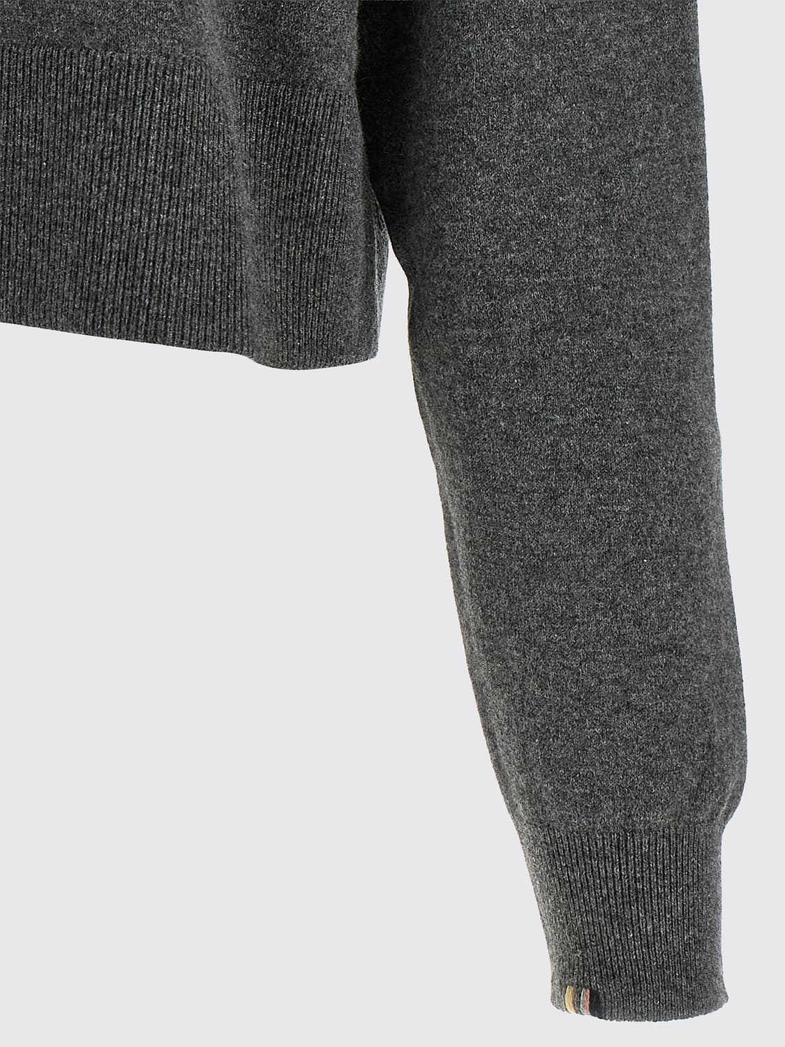 EXTREME CASHMERE PULLOVER: Rundhals-Cardigan von Extreme Cashmere aus einer Kaschmirmischung mit überschnittenen Schultern, Grau - Img 4