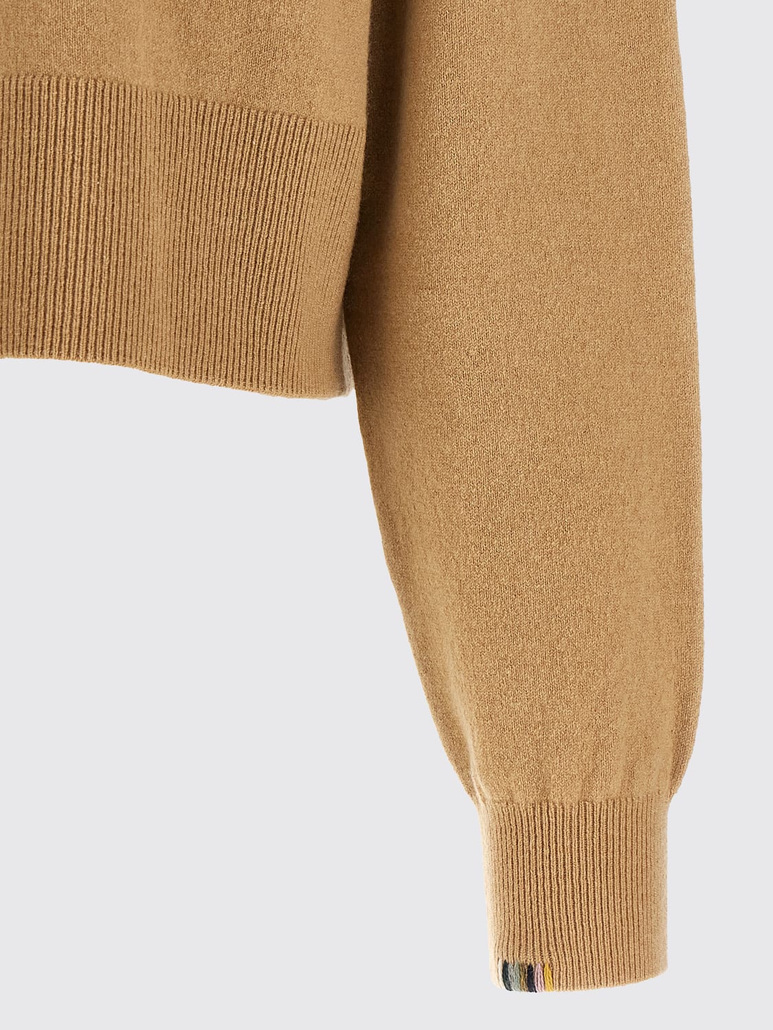 EXTREME CASHMERE PULLOVER: Rundhals-Cardigan von Extreme Cashmere aus einer Kaschmirmischung mit überschnittenen Schultern, Beige - Img 4