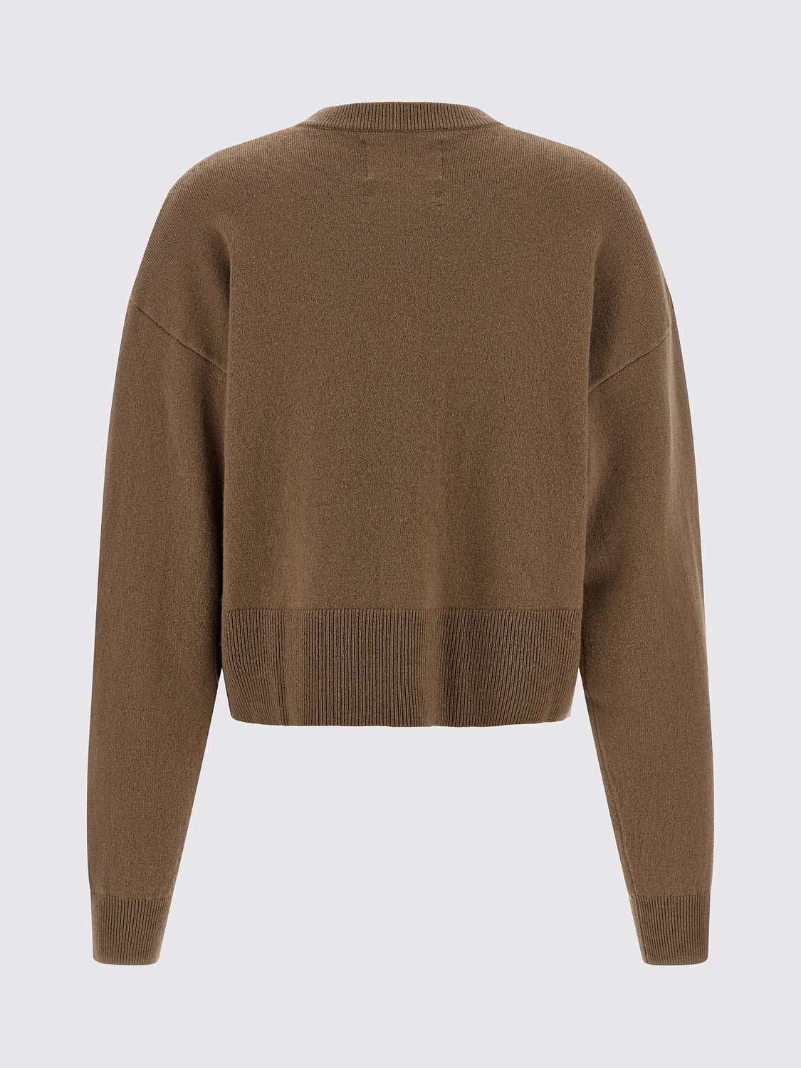 EXTREME CASHMERE PULL: Cardigan à col rond Extreme Cashmere en mélange de cachemire avec épaules tombantes, Marron - Img 3