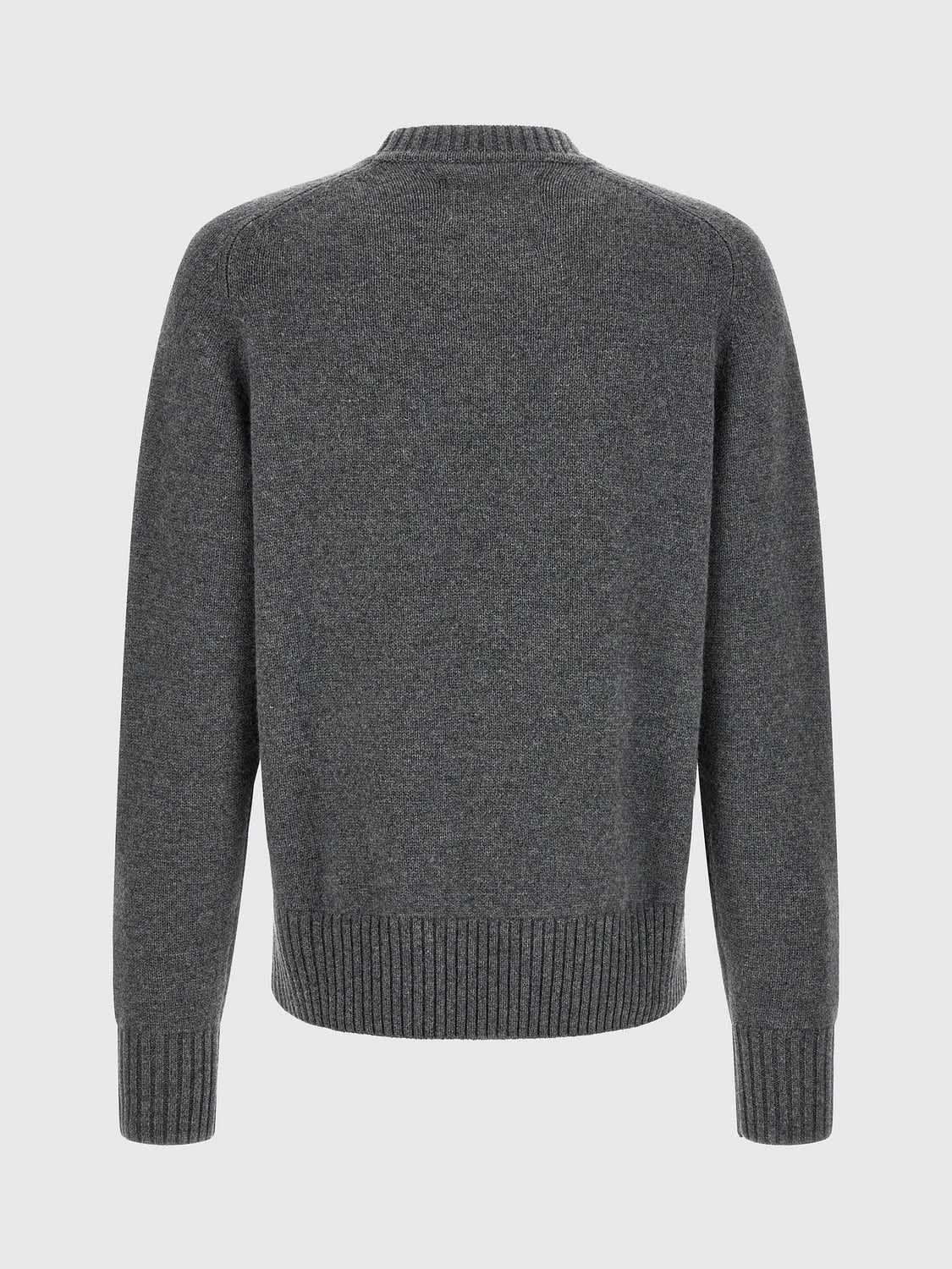 EXTREME CASHMERE 스웨터: EXTREME CASHMERE 퓨어 캐시미어 크루넥 스웨터 (골지 트리밍), 그레이 - Img 3