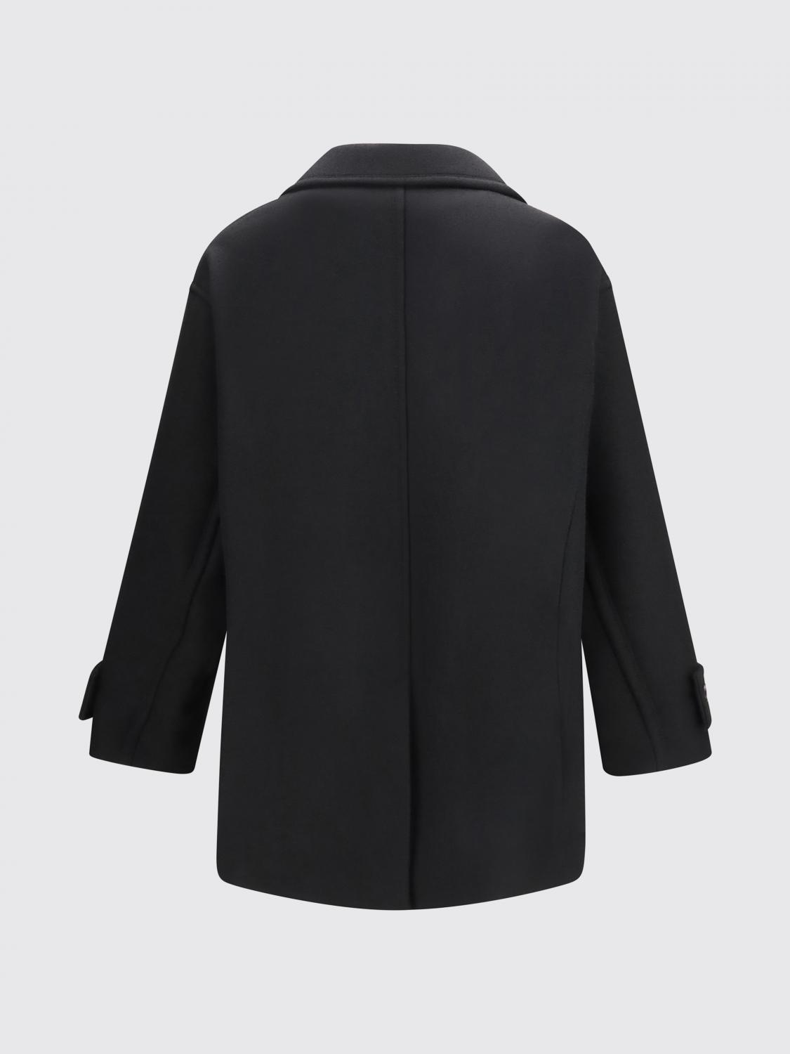 AMI PARIS コート: コート メンズ Ami Paris, ブラック - Img 3