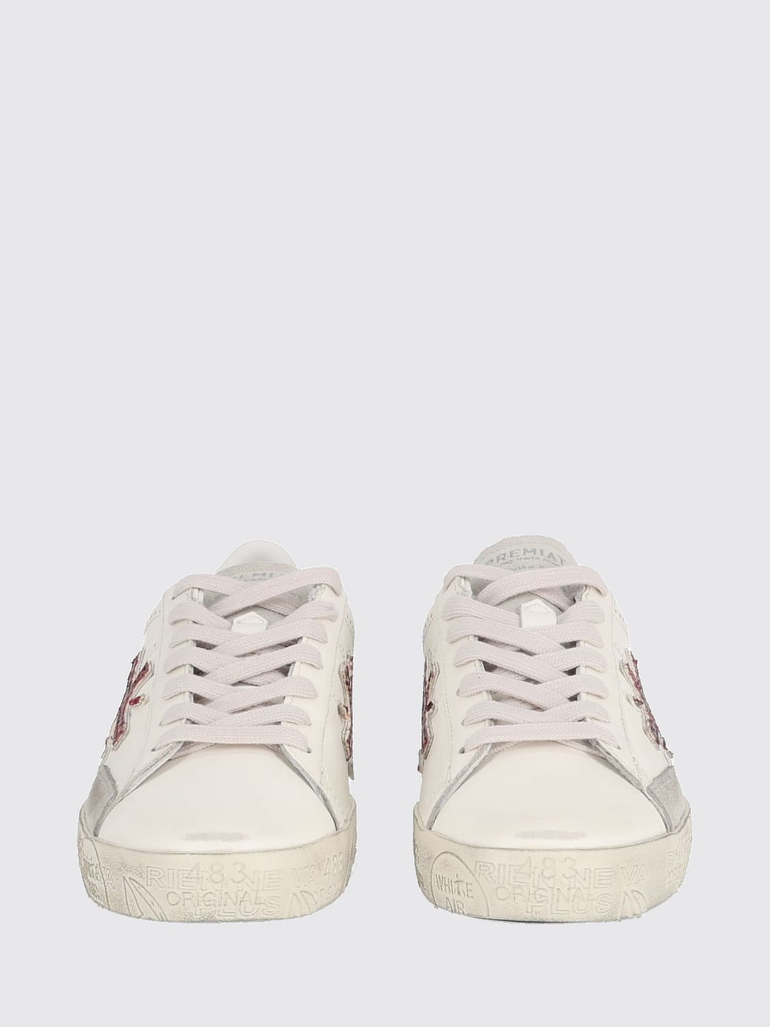 PREMIATA BASKETS: Baskets Premiata Stevend en cuir de veau avec détails contrastants, Blanc 1 - Img 3