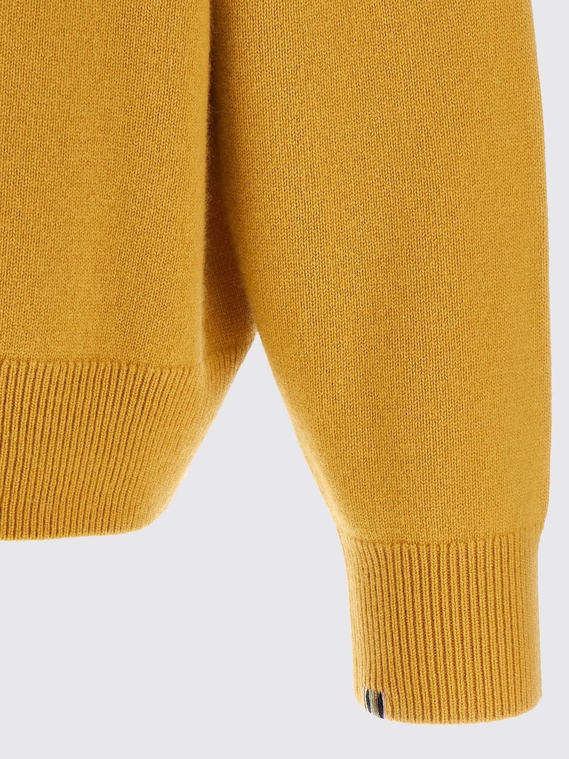 EXTREME CASHMERE JERSEY: Cárdigan de cuello de pico Extreme Cashmere en mezcla de cachemira con hombros caídos, Amarillo - Img 4
