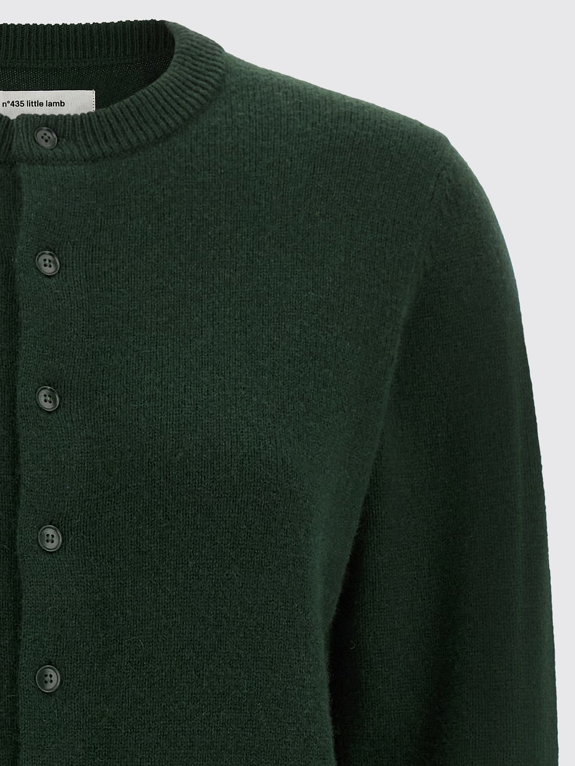 EXTREME CASHMERE PULL: Cardigan à col rond boutonné Extreme Cashmere en pur cachemire, Vert - Img 4