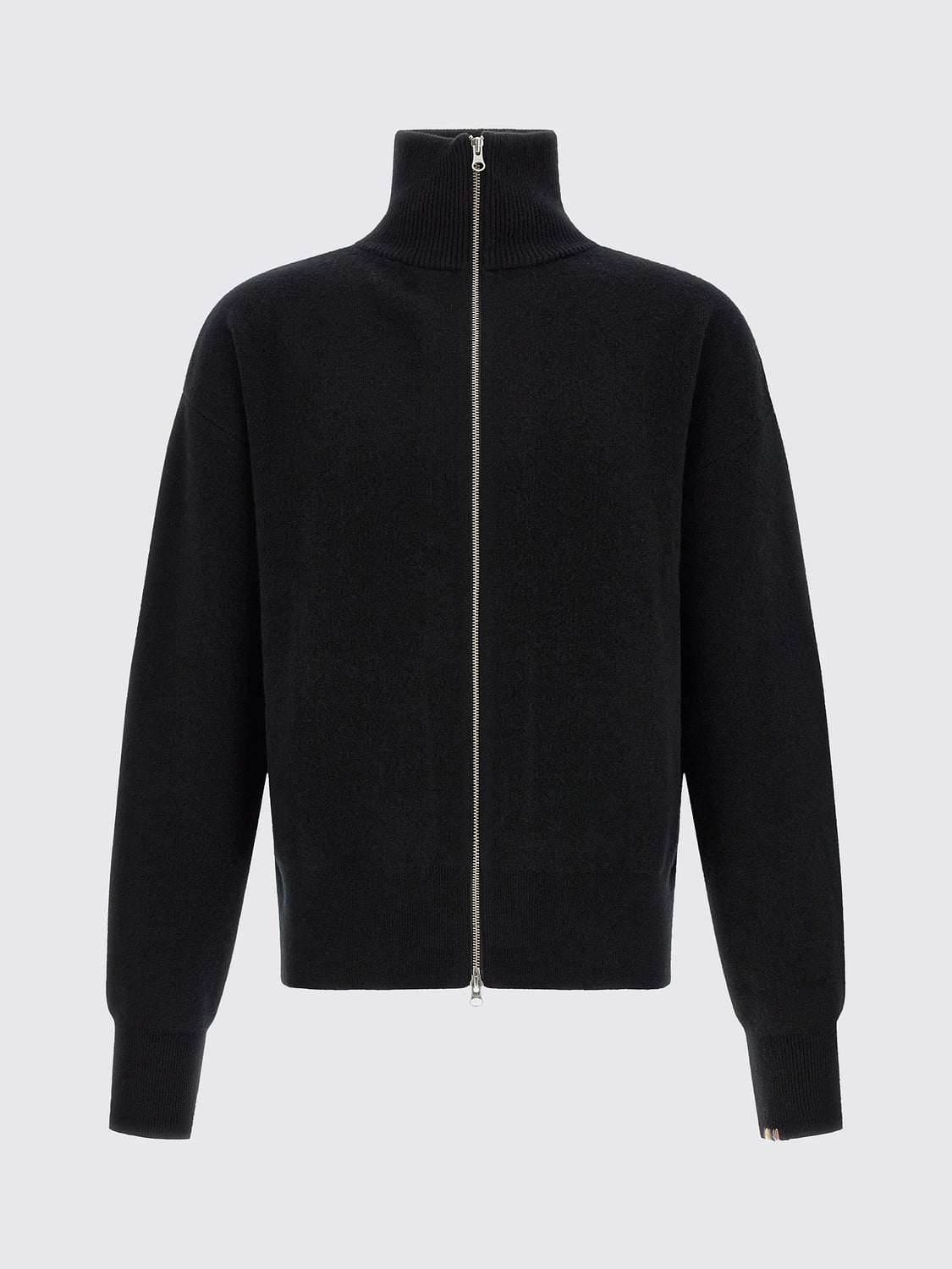 EXTREME CASHMERE PULLOVER: Kaschmir-Cardigan mit Reißverschluss und Rollkragen von Extreme Cashmere, Schwarz - Img 2