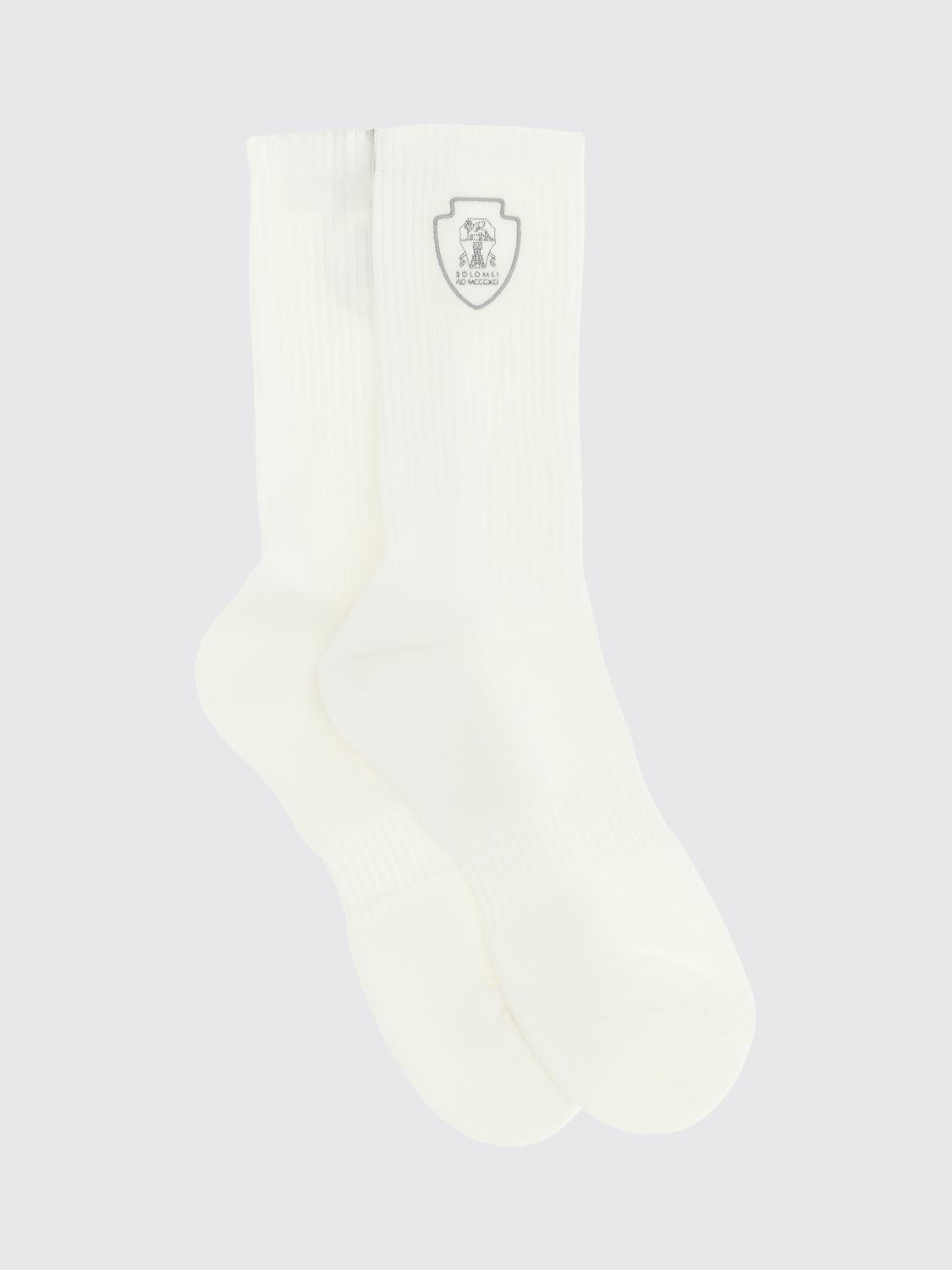 BRUNELLO CUCINELLI SOCKS: Socks men Brunello Cucinelli, White - Img 1