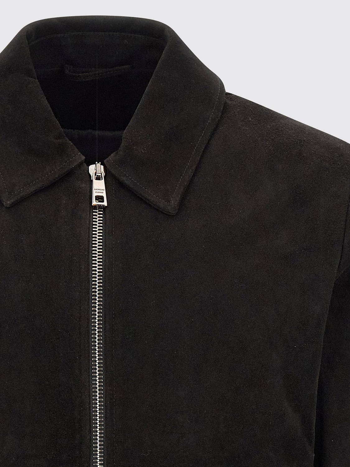 GIORGIO BRATO JACKE: Hemdjacke aus Lammleder Giorgio Brato mit Reißverschluss, Schwarz - Img 4