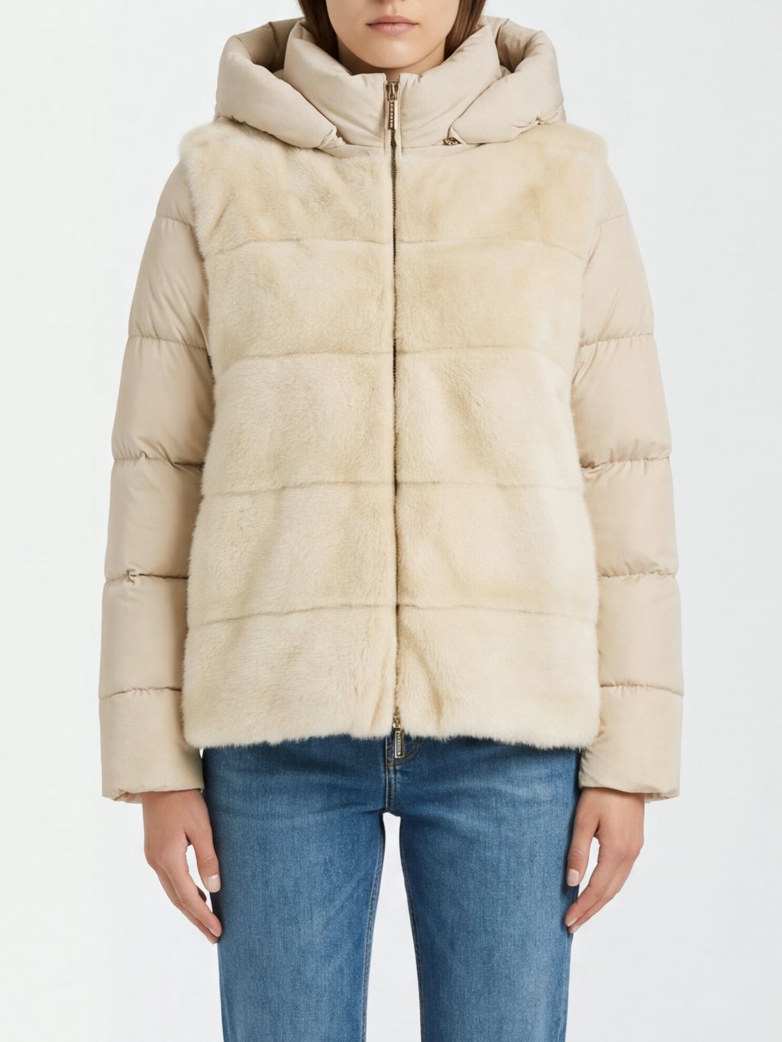 MOORER JACKET: Jacket woman Moorer, White - Img 1