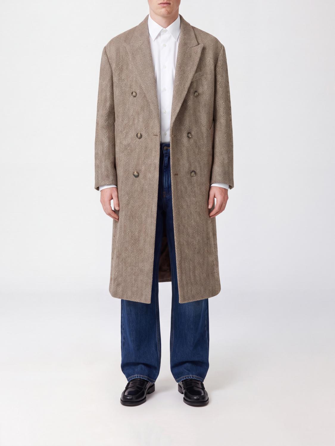 AMI PARIS COAT: Coat men Ami Paris, Brown - Img 1