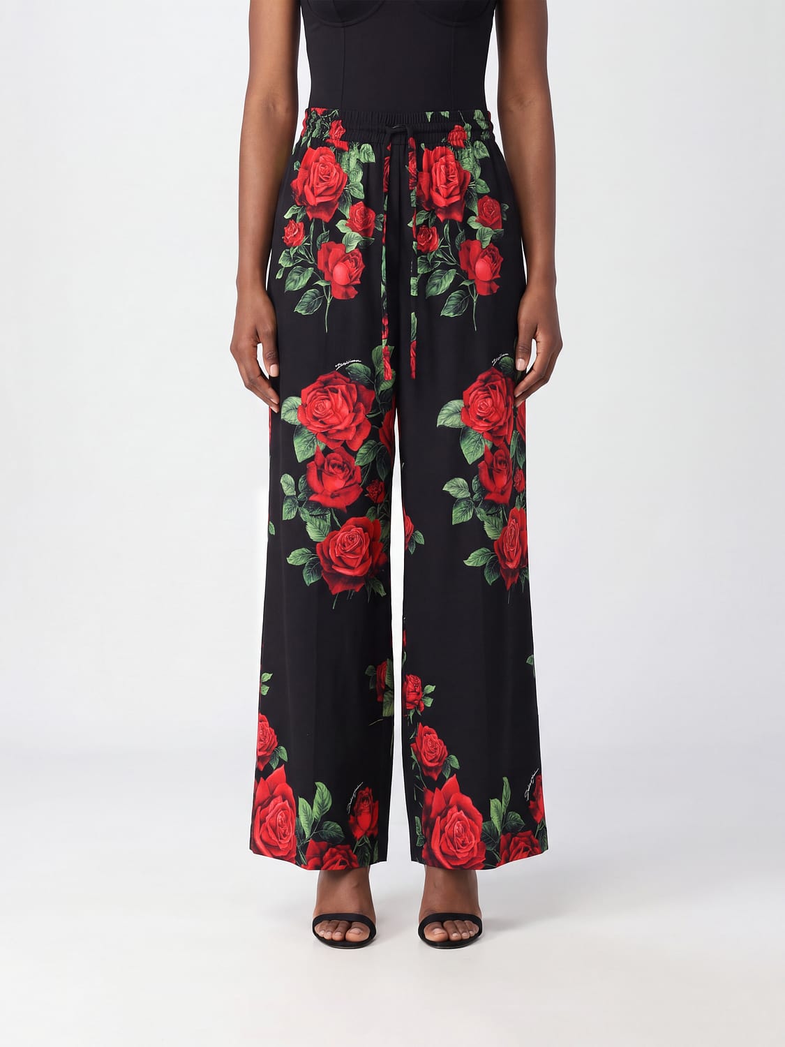 DOLCE & GABBANA PANTS: Pants woman Dolce & Gabbana, Pink - Img 1
