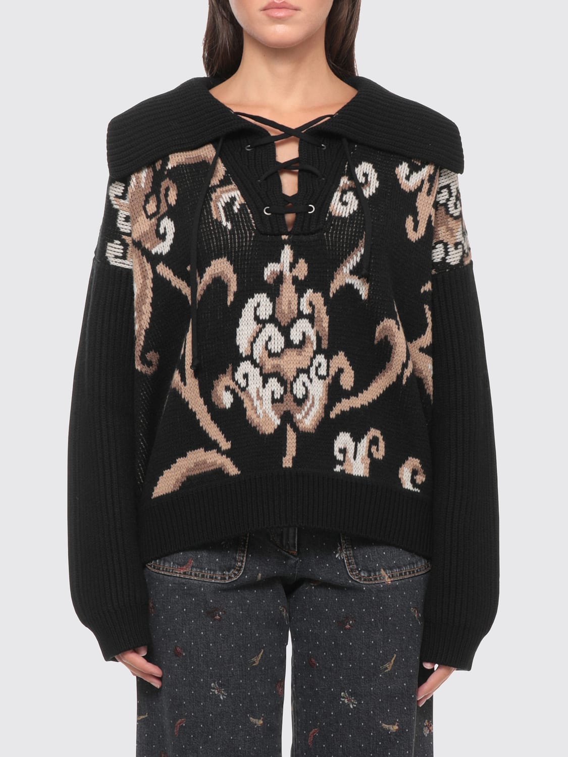 ETRO PULLOVER: Pullover damen Etro, Schwarz - Img 1
