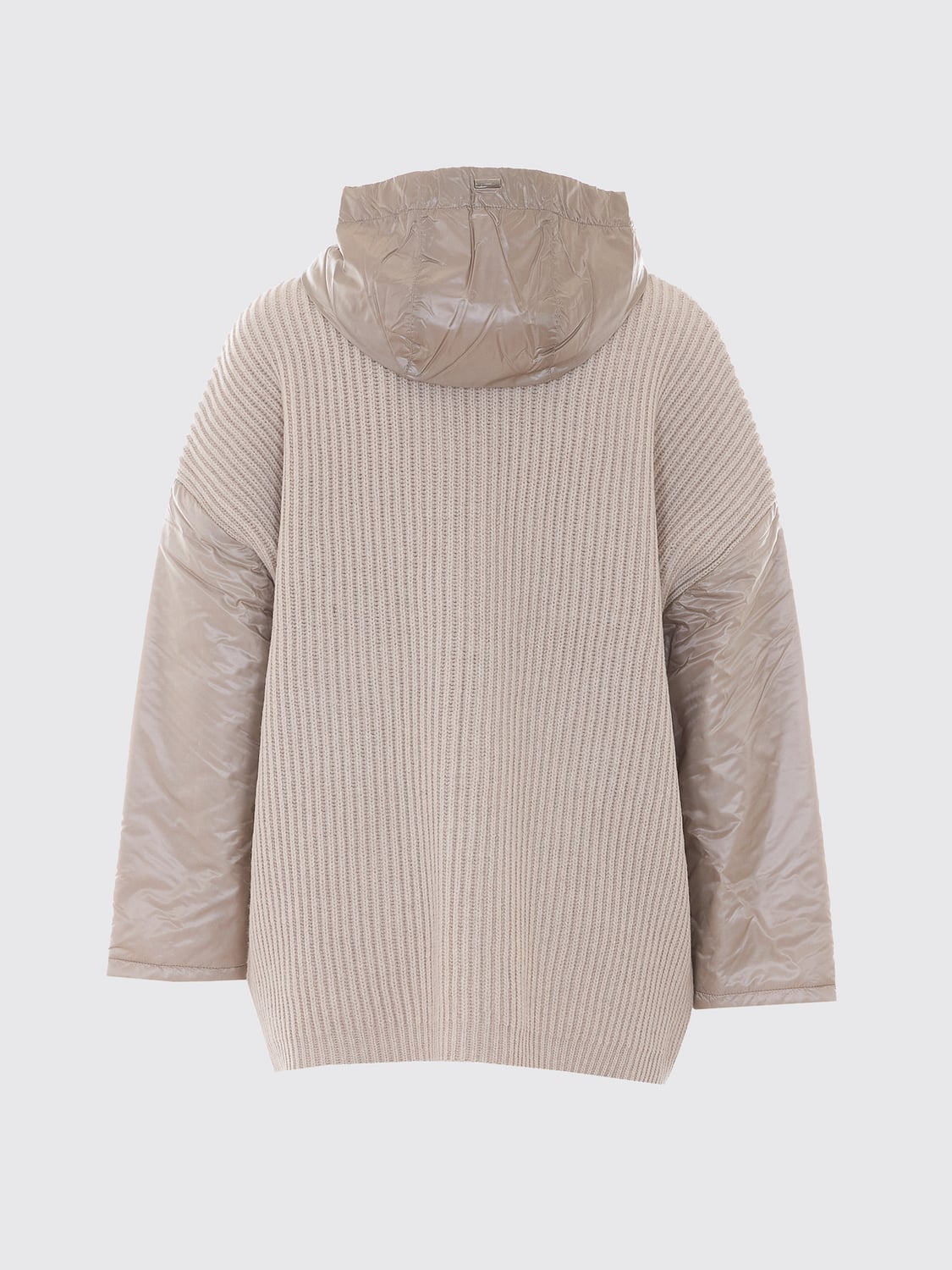 HERNO COAT: Herno Short Wool and Nylon Jacket with Padded Hood, Pink - Img 3