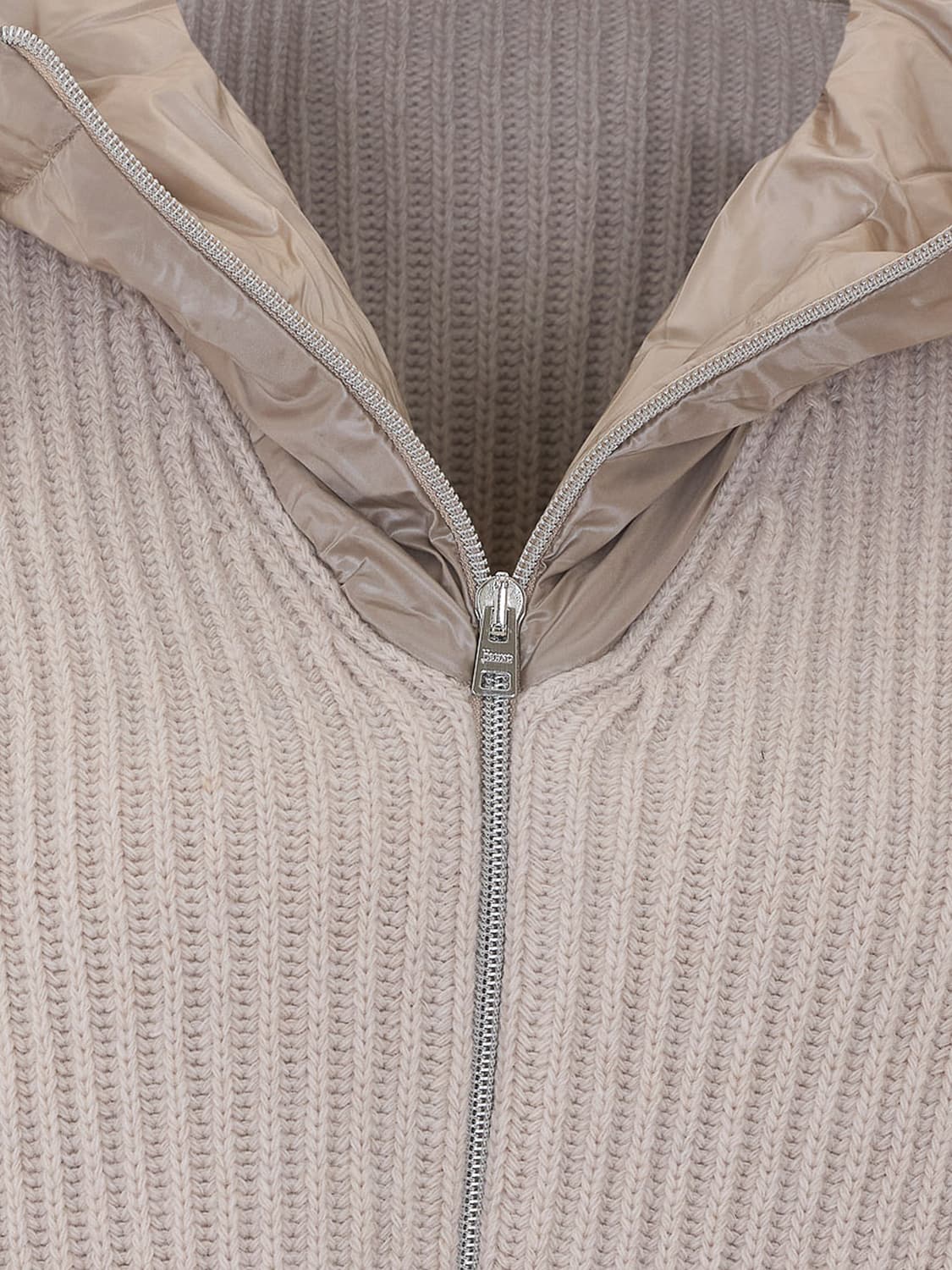 HERNO COAT: Herno Short Wool and Nylon Jacket with Padded Hood, Pink - Img 4