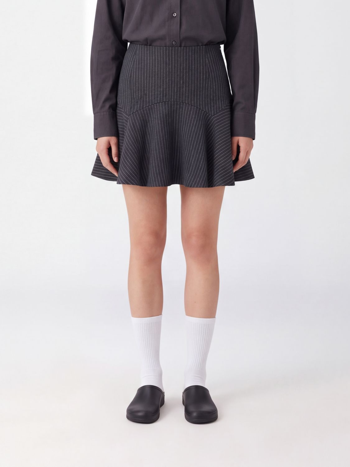GANNI FALDA: Falda mujer Ganni, Gris - Img 1