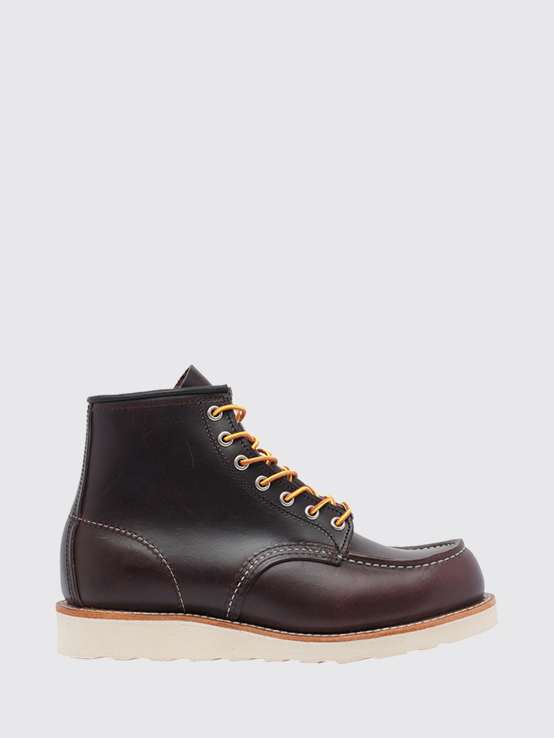 RED WING STIVALETTI: Stivaletti Moc Toe Red Wing in pelle di vitello con suola in gomma, Nero - Img 1