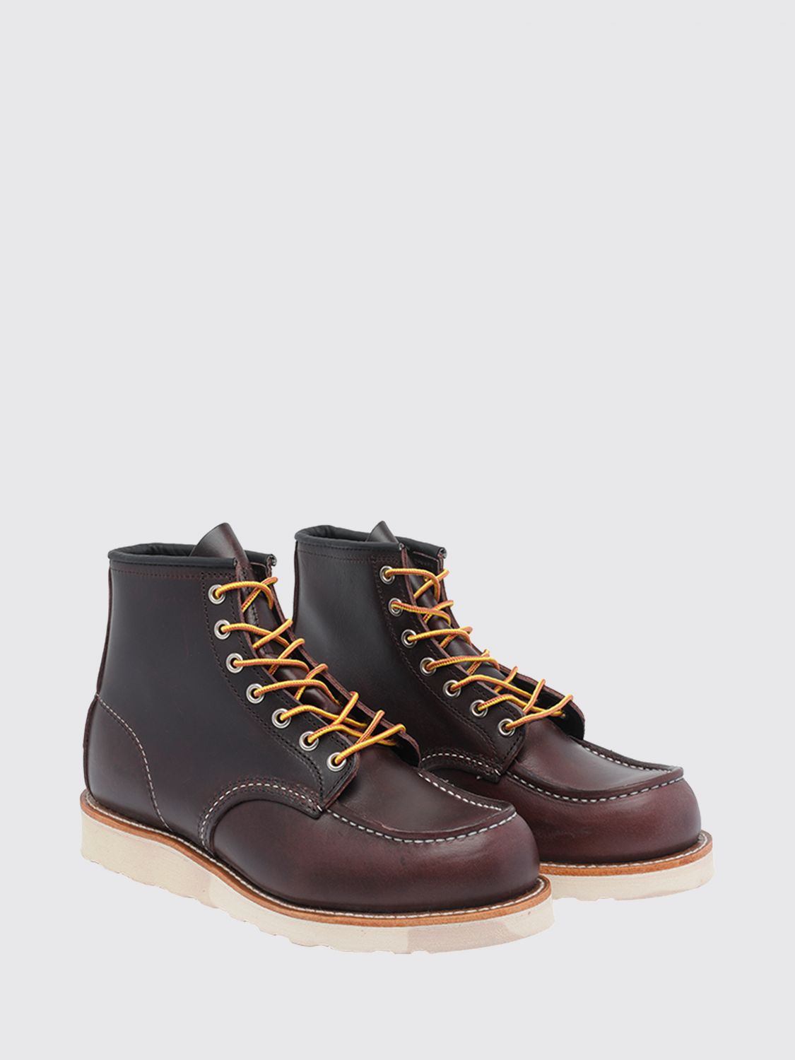 RED WING STIVALETTI: Stivaletti Moc Toe Red Wing in pelle di vitello con suola in gomma, Nero - Img 2