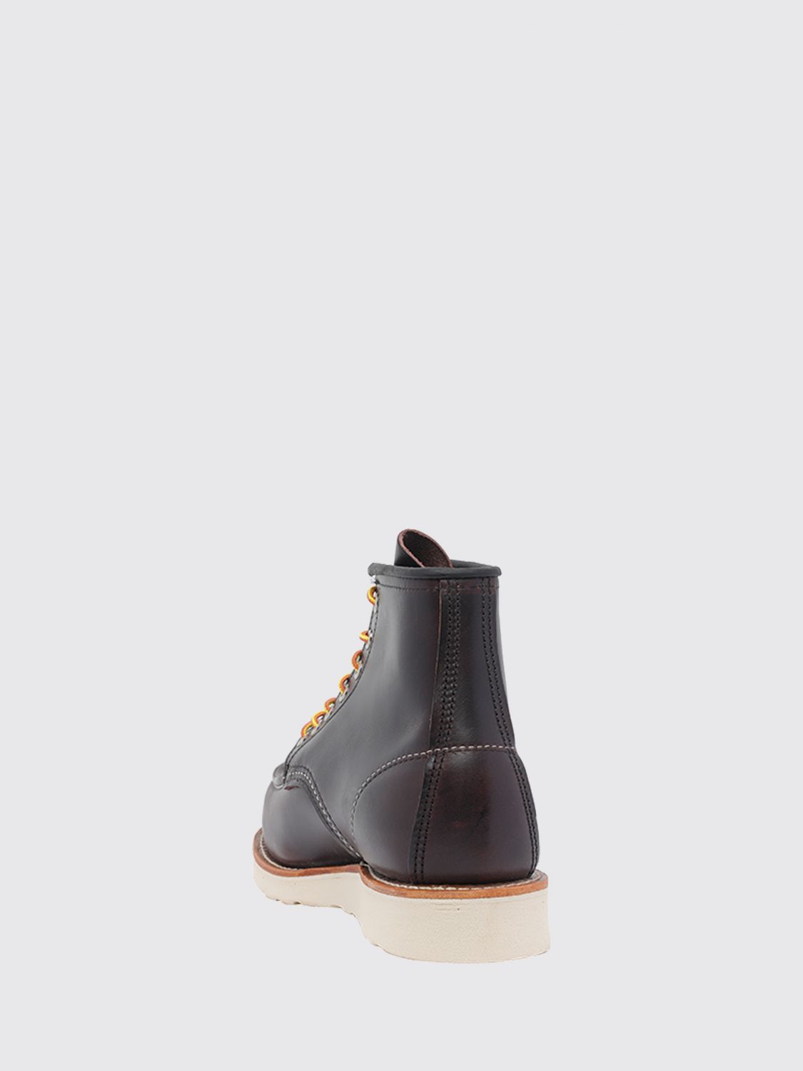 RED WING STIVALETTI: Stivaletti Moc Toe Red Wing in pelle di vitello con suola in gomma, Nero - Img 3