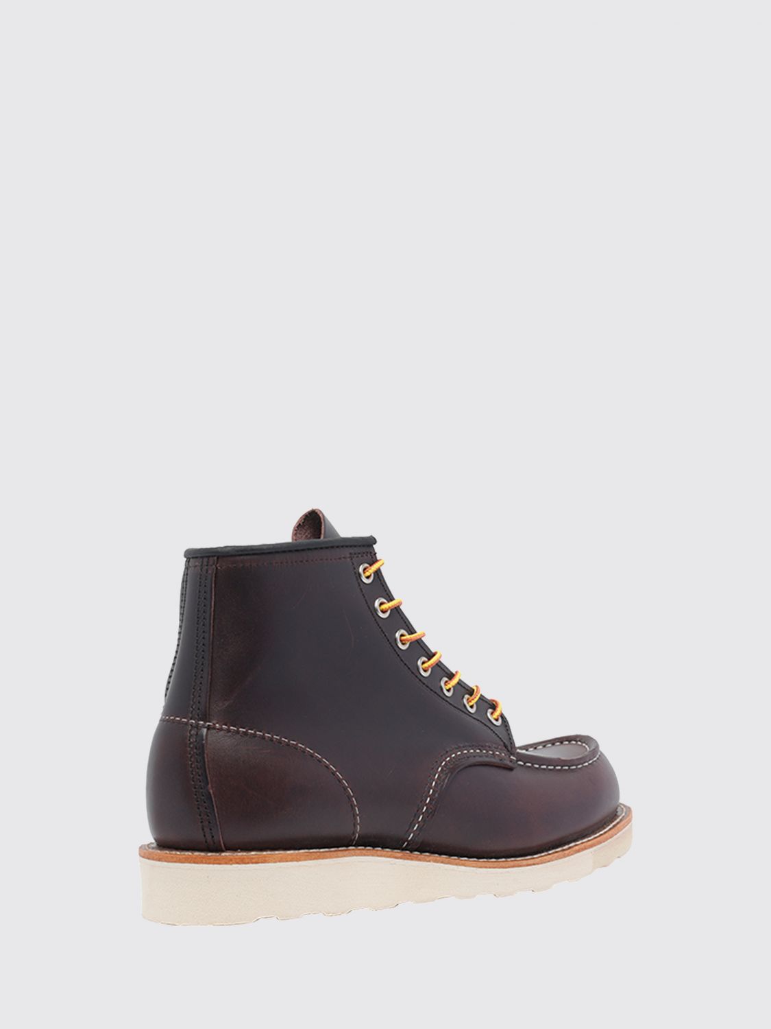 RED WING STIVALETTI: Stivaletti Moc Toe Red Wing in pelle di vitello con suola in gomma, Nero - Img 4