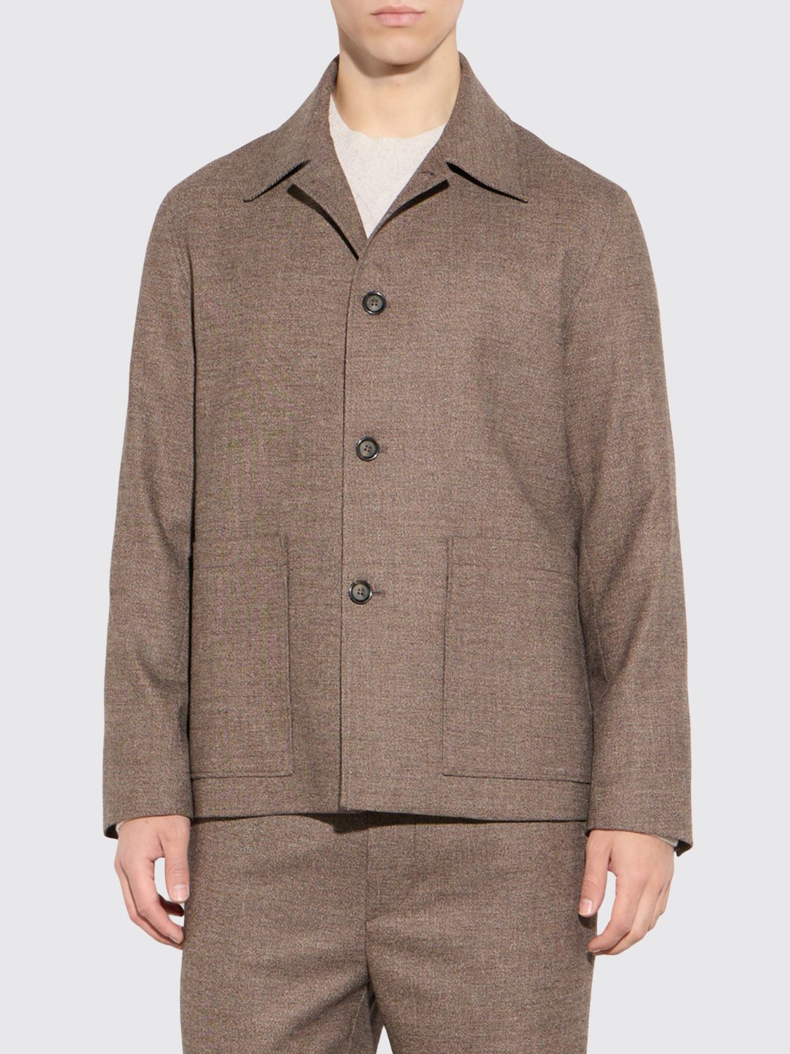 PAOLO PECORA JACKET: Jacket men Paolo Pecora, Brown - Img 1