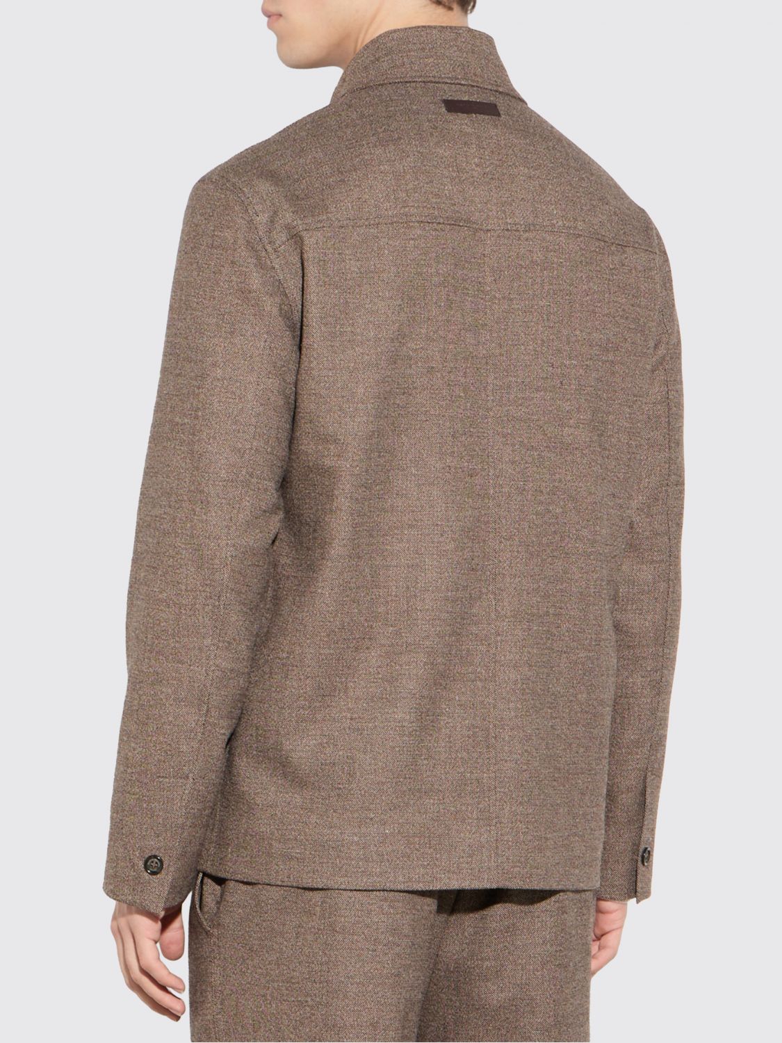 PAOLO PECORA JACKET: Jacket men Paolo Pecora, Brown - Img 2