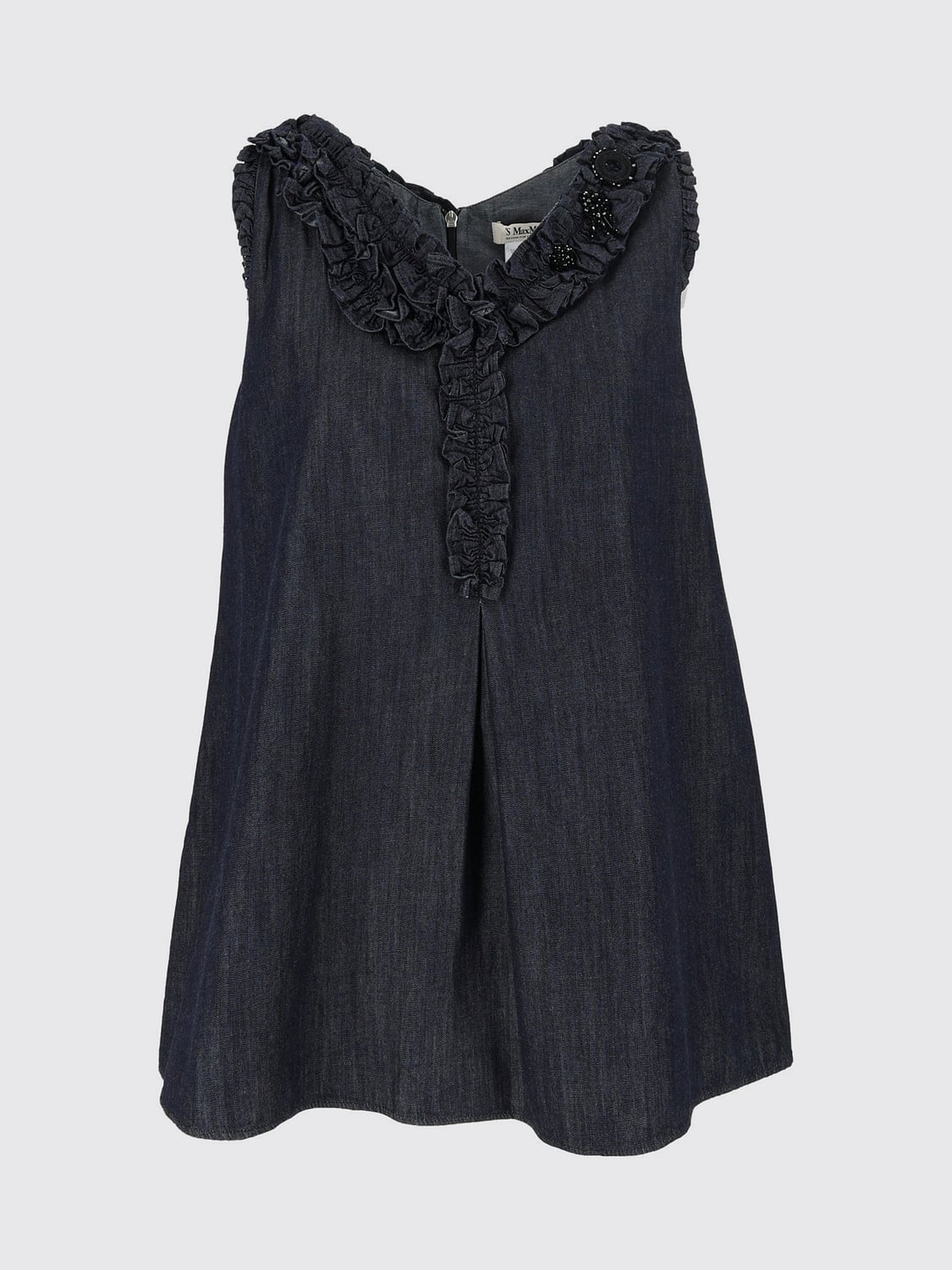 'S MAX MARA TOP: Top donna 's Max Mara, Blue - Img 2
