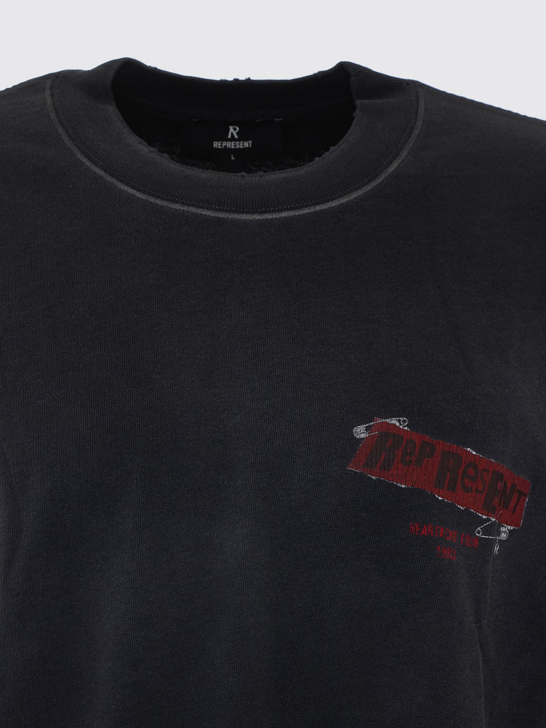 REPRESENT CAMISETA: Camiseta hombre Represent, Negro - Img 4