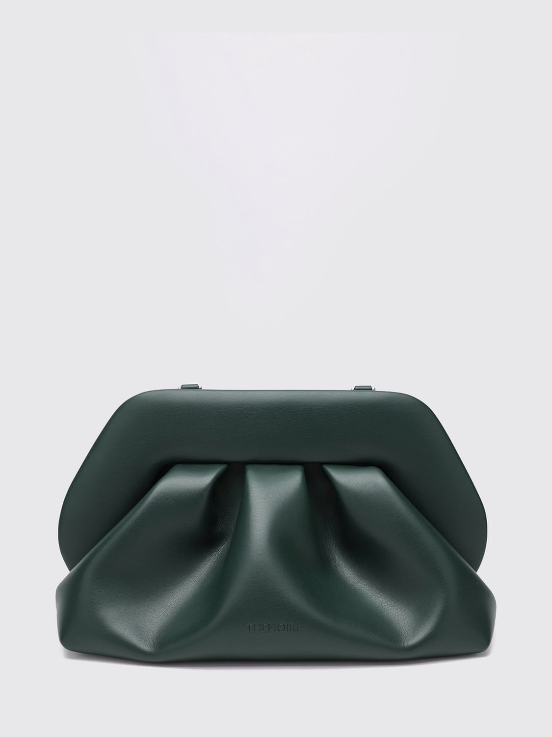 THEMOIRÈ POCHETTE: Pochette Bios Themoirè en cuir vegan à design drapé, Olive - Img 1