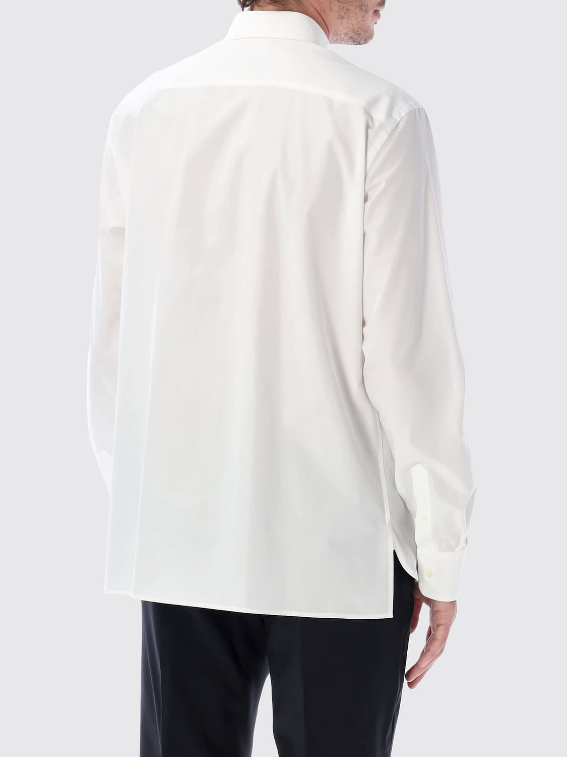 LANVIN CAMISA: Camisa clásica Lanvin de manga larga con tapeta de botones oculta, Blanco - Img 2