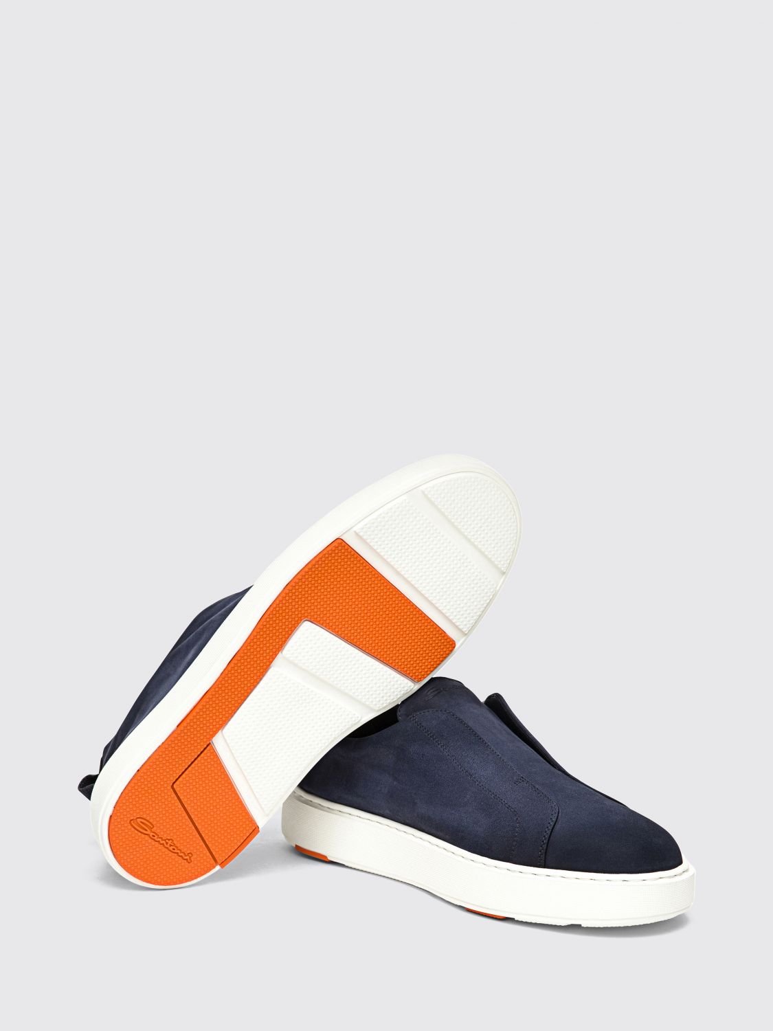 SANTONI SNEAKERS: Sneakers men Santoni, Blue - Img 5