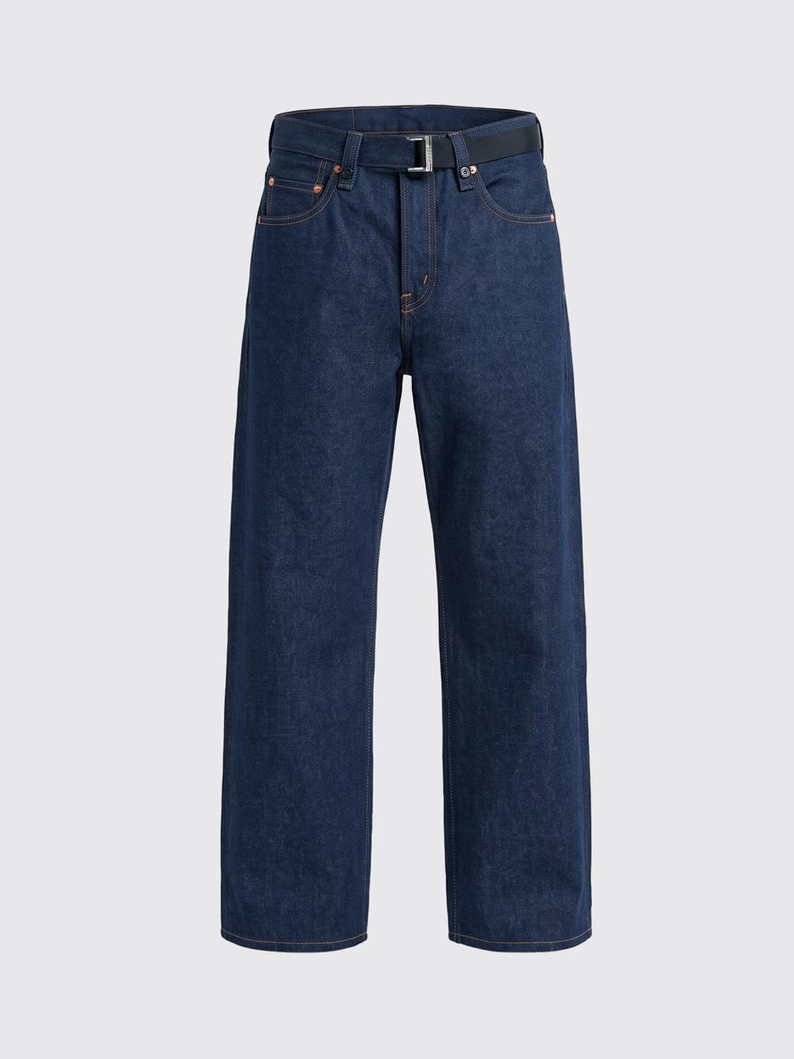 SACAI VAQUEROS: Vaqueros mujer Sacai, Azul Marino - Img 1