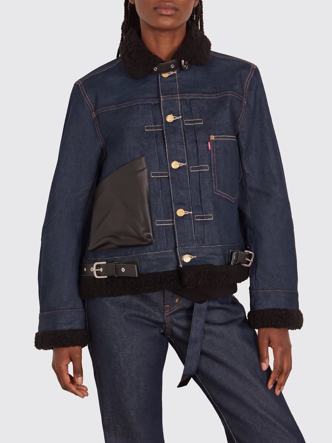 SACAI JACKET: Jacket woman Sacai, Navy - Img 1