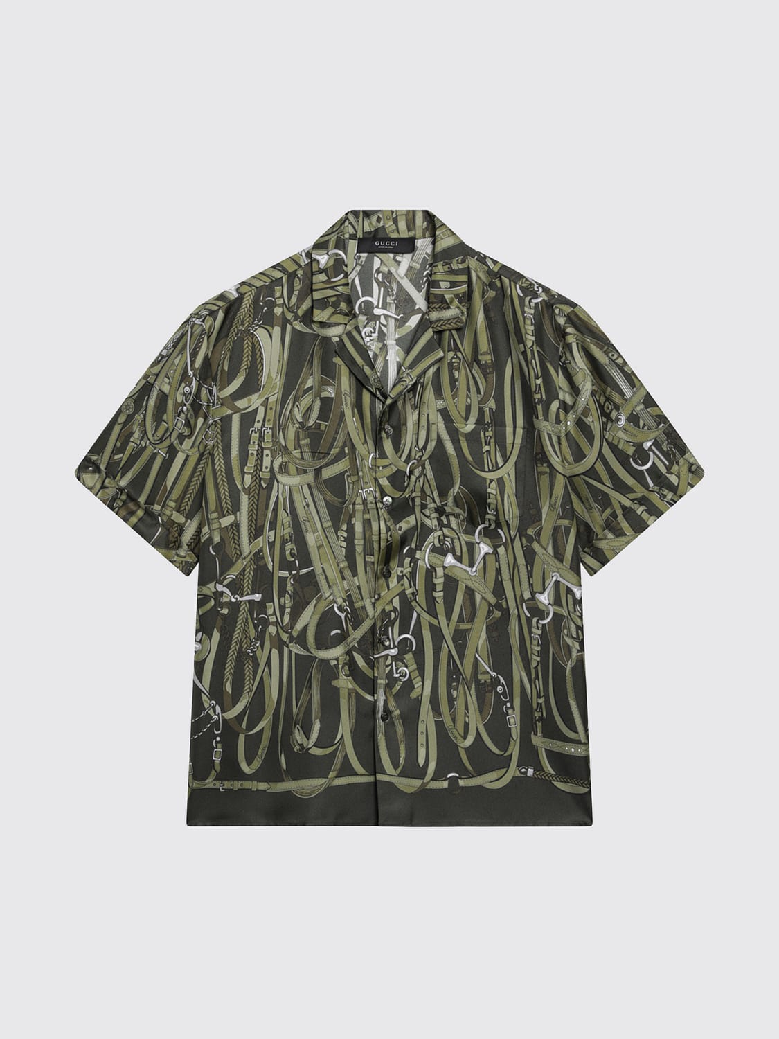 GUCCI SHIRT: Shirt men Gucci, Green - Img 1