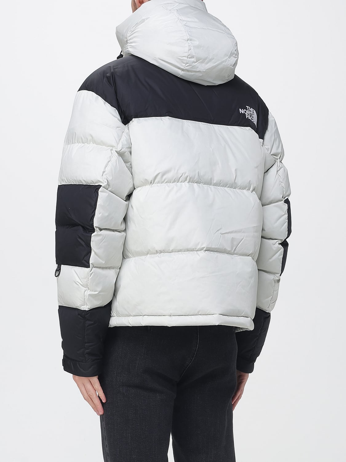 THE NORTH FACE JACKET: The North Face Windproof and Water-Repellent Down Jacket with Hood and Contrast Logo, White - Img 2