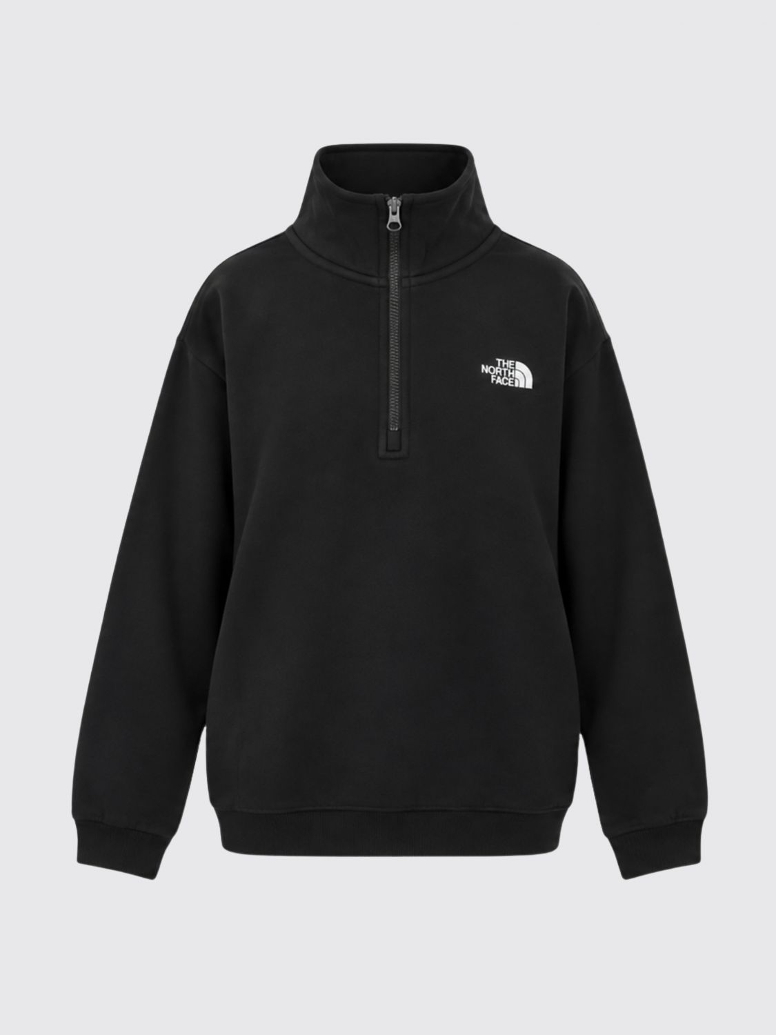 THE NORTH FACE SWEATSHIRT: Evolution Simple Dome The North Face High Neck Half-Zip Sweatshirt, Black - Img 2