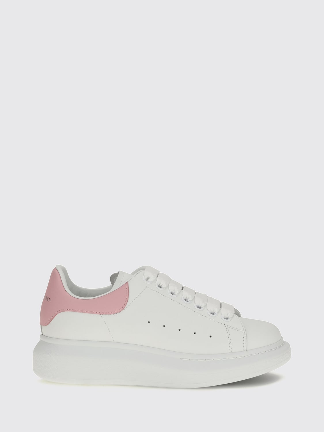 MCQUEEN ZAPATILLAS: Zapatillas Oversize McQueen de piel de becerro bicolor, Blanco - Img 1