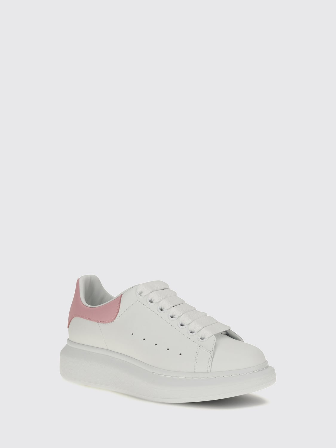 MCQUEEN ZAPATILLAS: Zapatillas Oversize McQueen de piel de becerro bicolor, Blanco - Img 2
