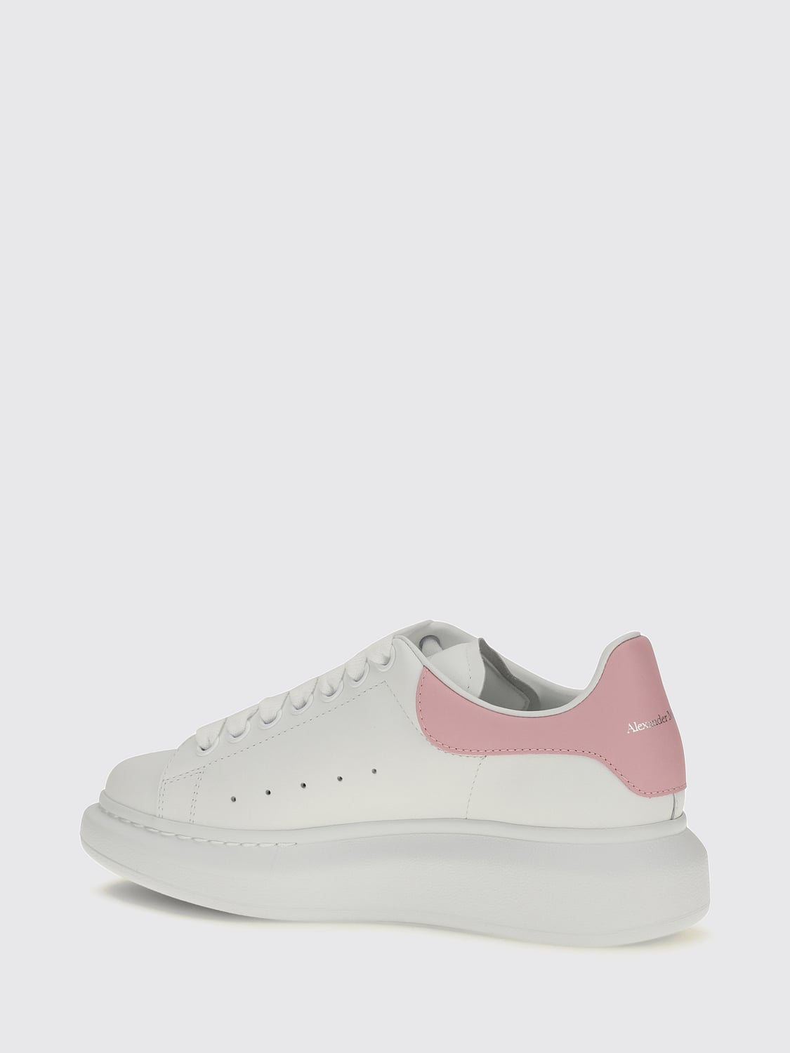 MCQUEEN ZAPATILLAS: Zapatillas Oversize McQueen de piel de becerro bicolor, Blanco - Img 3