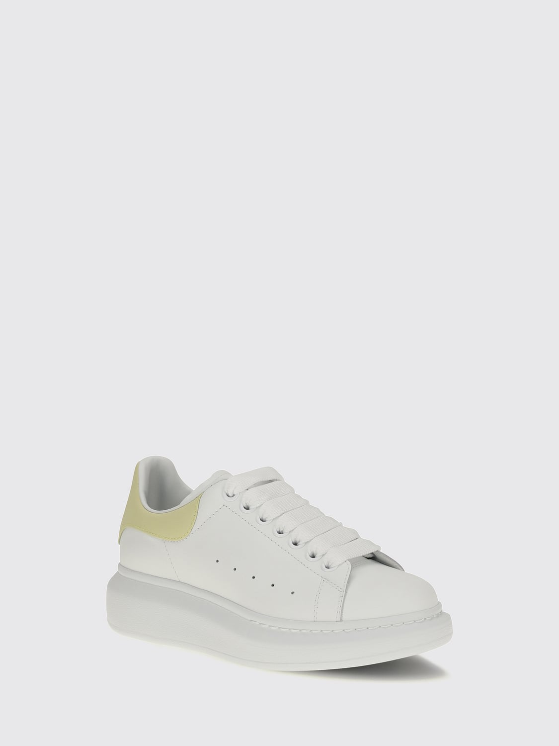 MCQUEEN SNEAKERS: Sneakers Oversize McQueen in pelle di vitello bicolore, Bianco 1 - Img 2