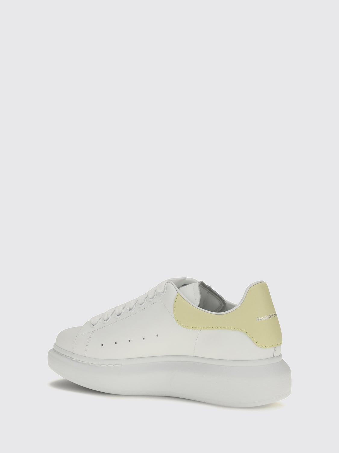 MCQUEEN SNEAKERS: Sneakers Oversize McQueen in pelle di vitello bicolore, Bianco 1 - Img 3