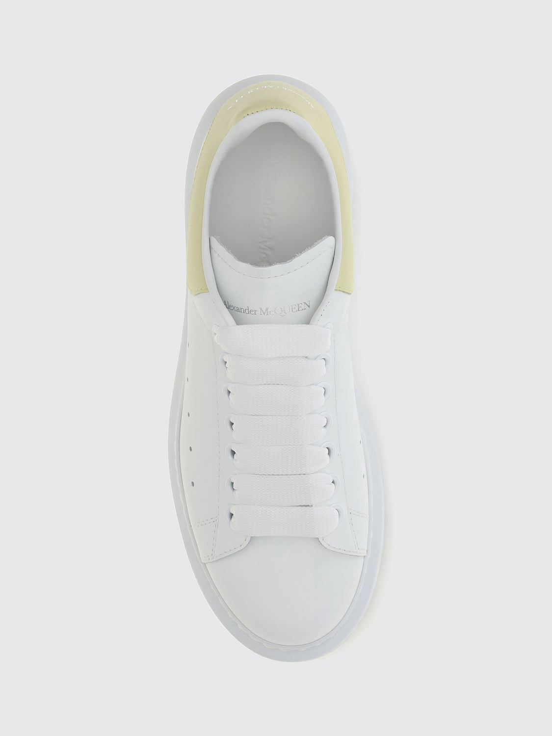 MCQUEEN SNEAKERS: Sneakers Oversize McQueen in pelle di vitello bicolore, Bianco 1 - Img 4