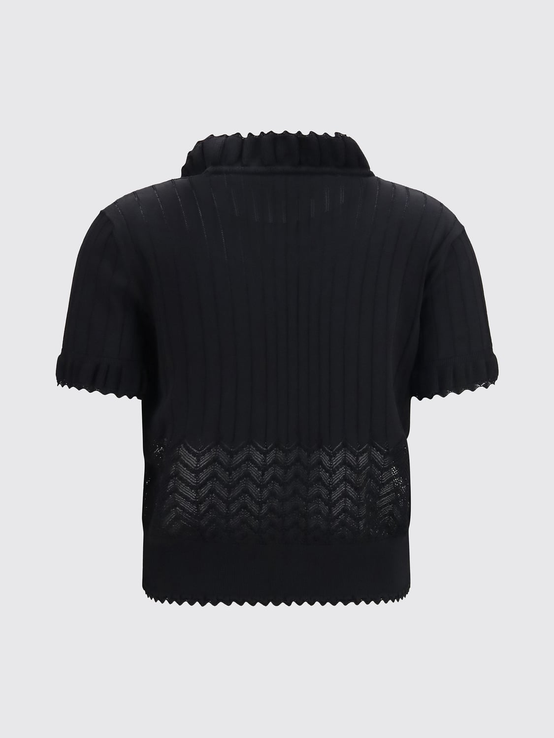 MCQUEEN TOP: Top damen McQueen, Schwarz - Img 3