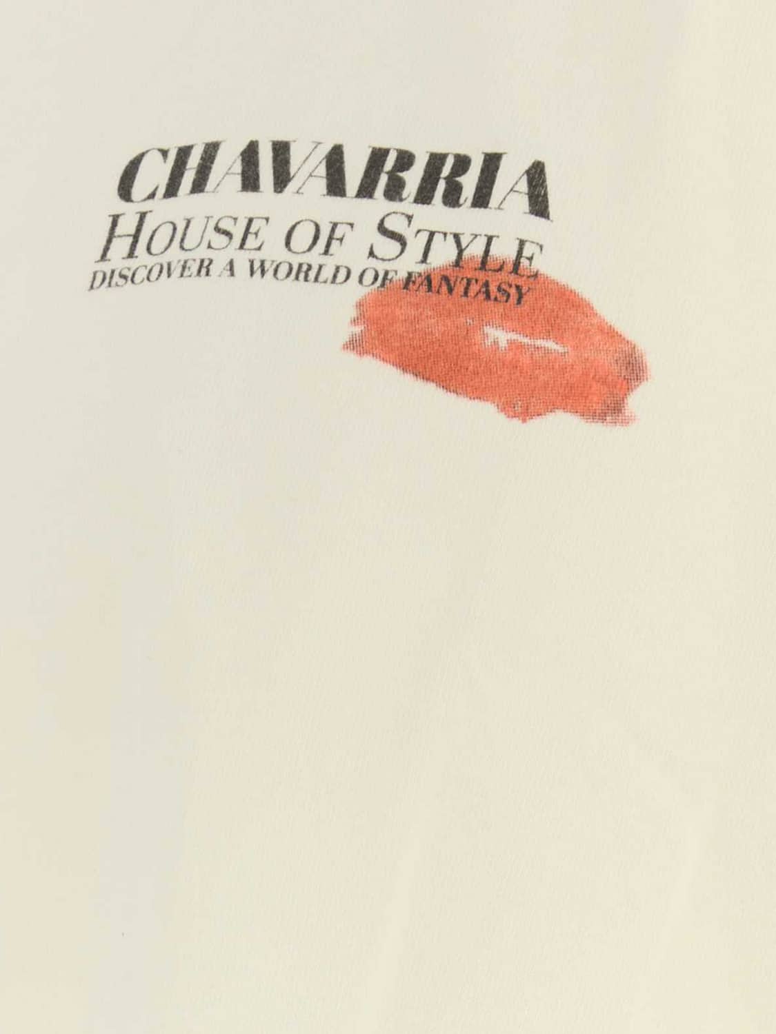 WILLY CHAVARRIA T-SHIRT: Oversized T-Shirt Willy Chavarria in Cotton with Graphic Logo Print, Beige - Img 4