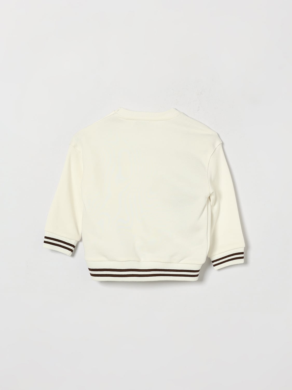 JECKERSON PULL: Sweat-shirt Jeckerson pour garçon à col rond en coton avec logo et passepoil, Lait - Img 2
