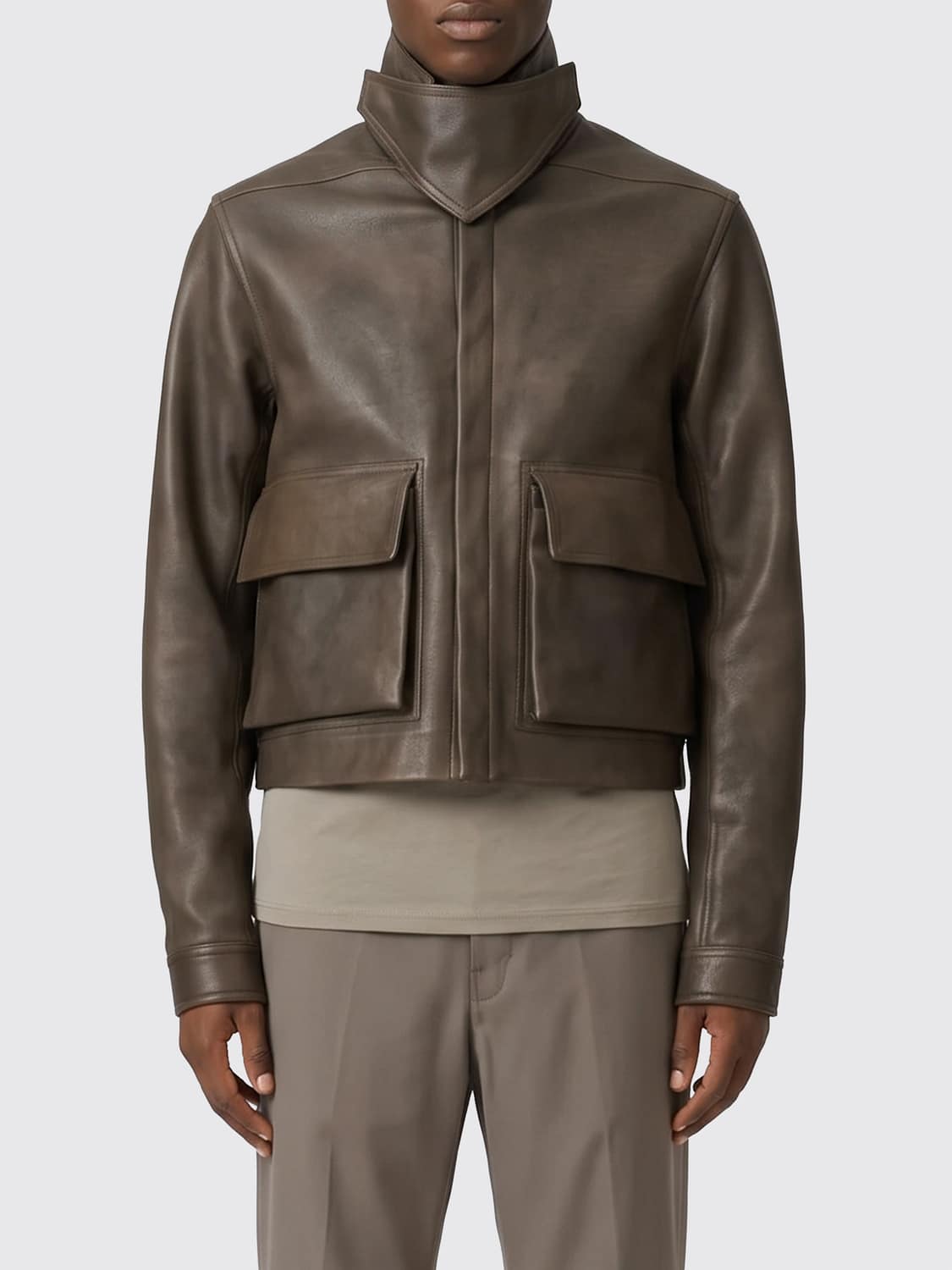 RICK OWENS JACKET: Jacket men Rick Owens, Brown - Img 1