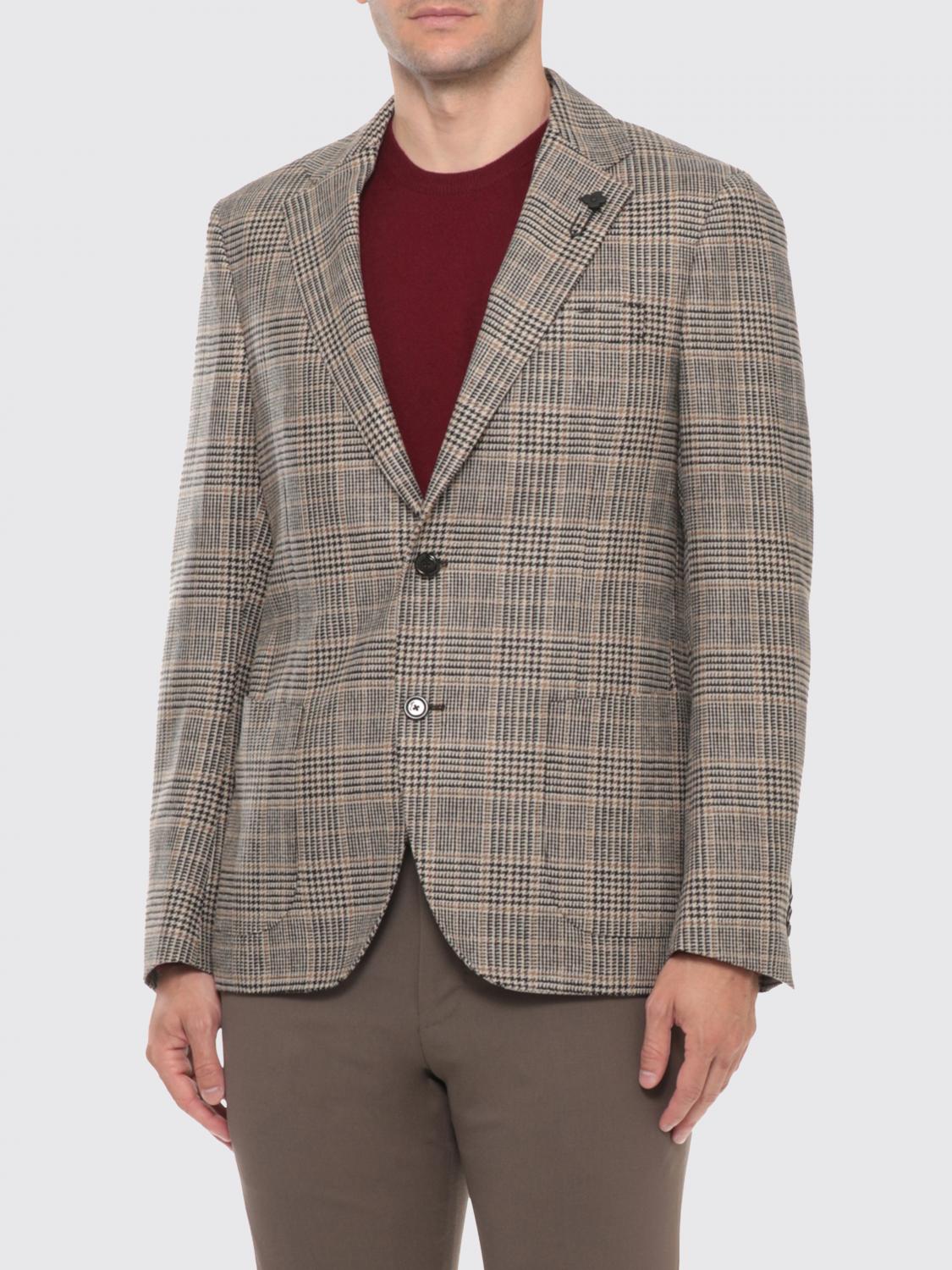 LARDINI JACKET: Jacket men Lardini, Beige - Img 1