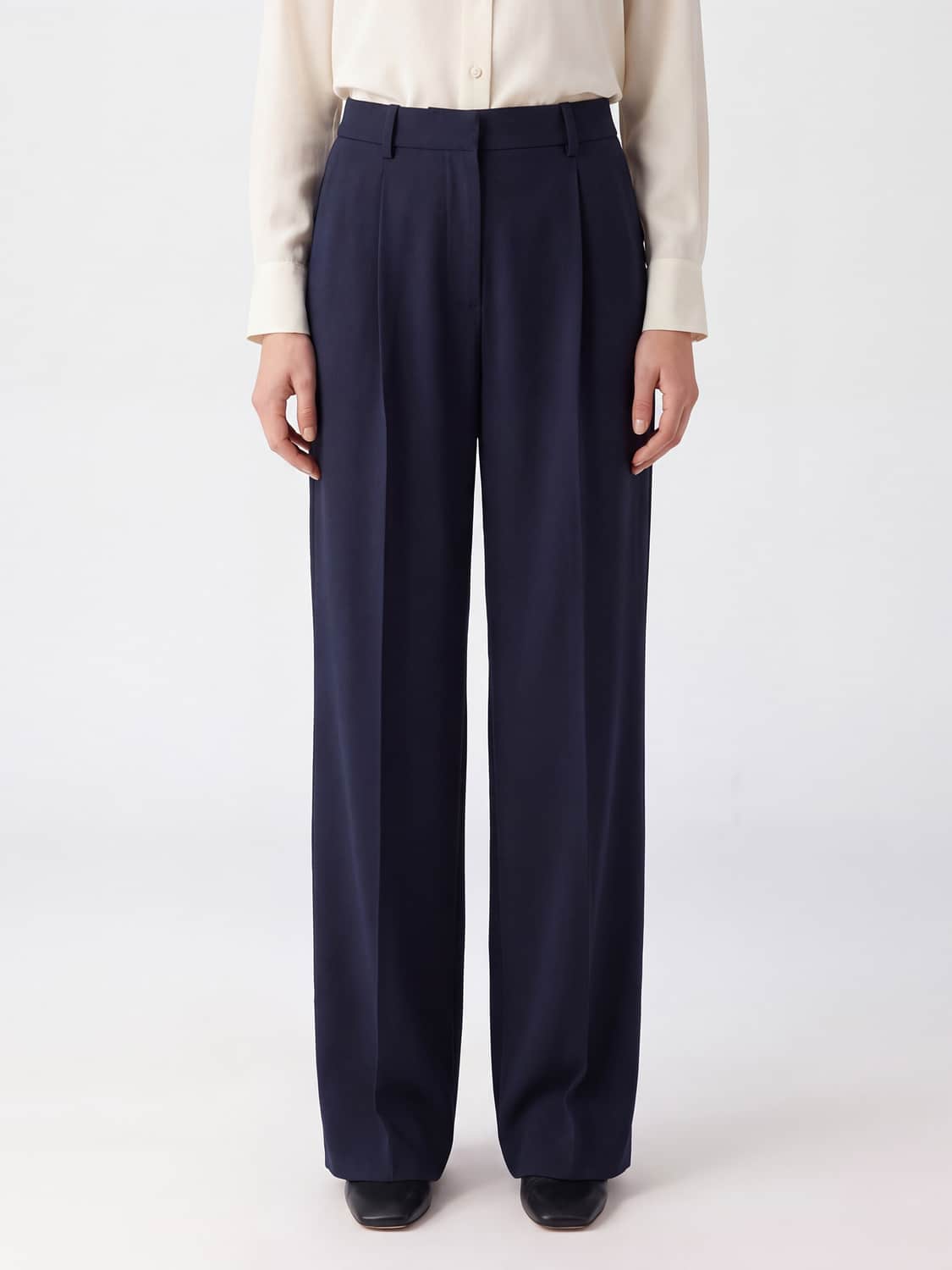 SEMICOUTURE PANTALONES: Pantalones mujer Semicouture, Azul Oscuro - Img 1