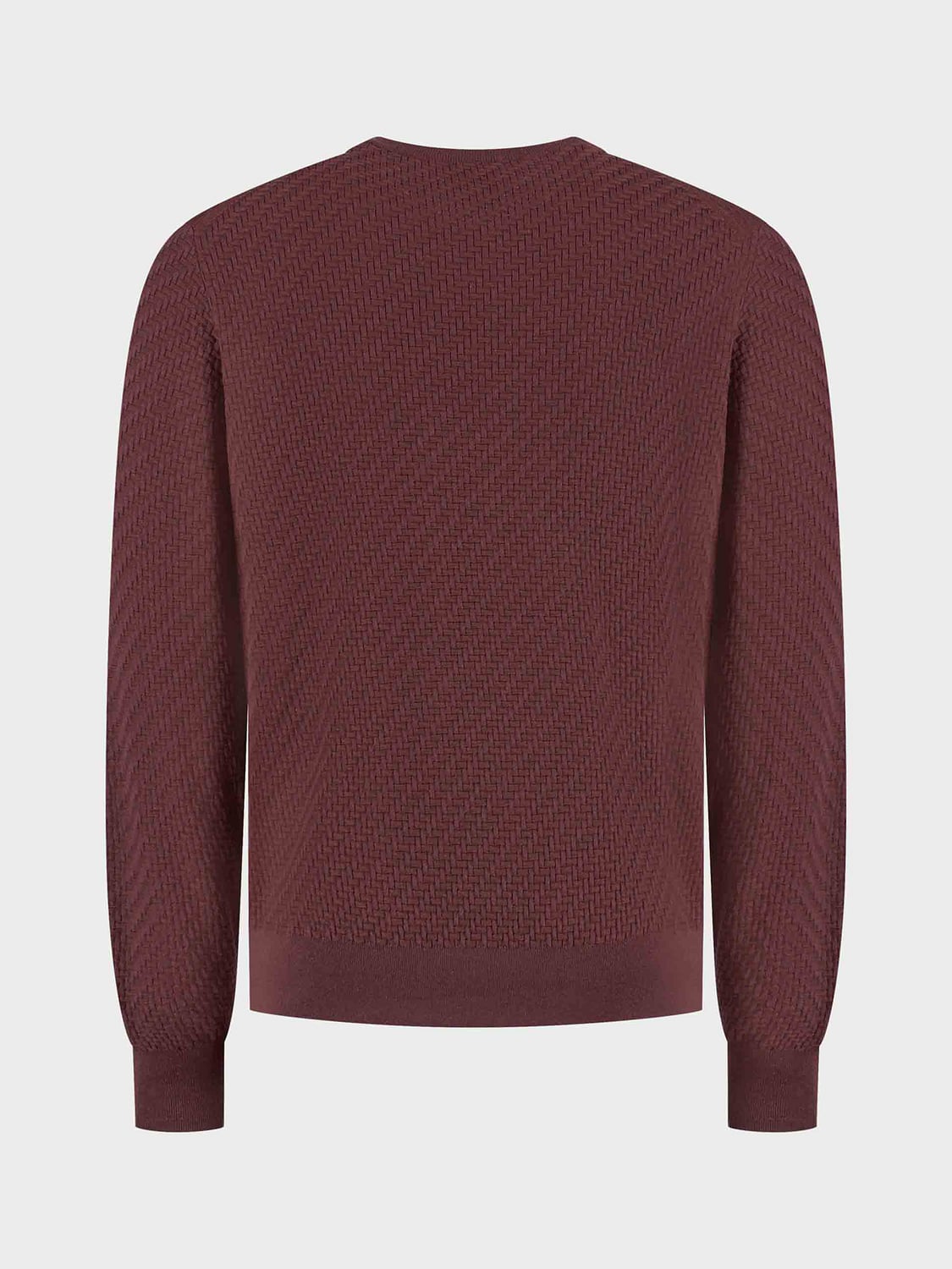 BRIONI PULL: Pull col rond Brioni à manches longues en pur coton, Rouge - Img 3