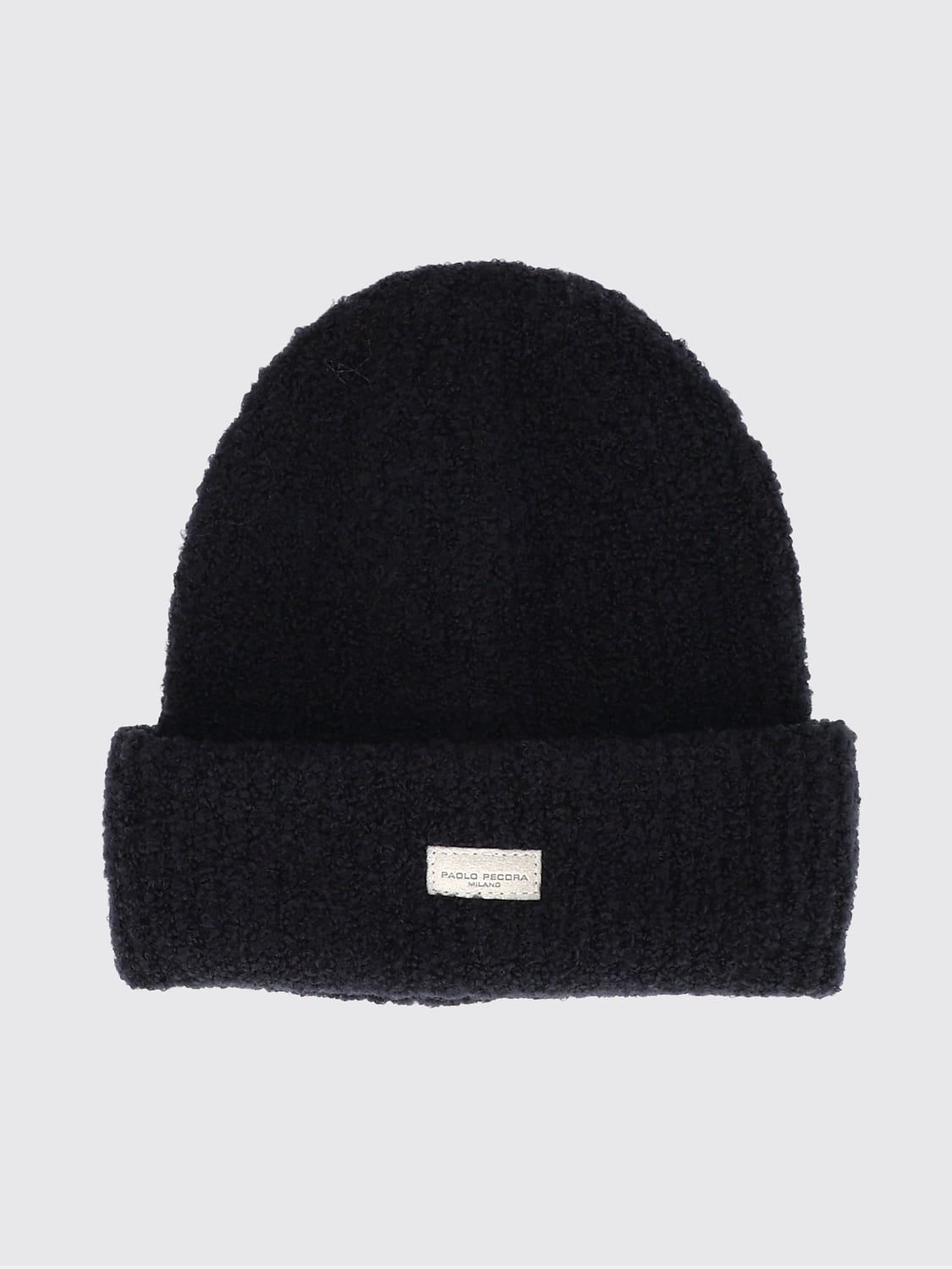 PAOLO PECORA HAT: Paolo Pecora Boy's Wool-Blend Beanie Hat in a Basic and Casual Design, Blue - Img 1