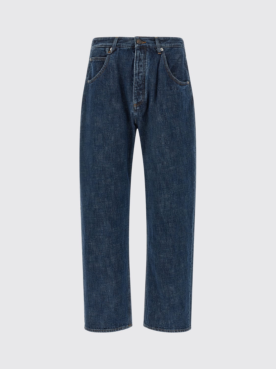 JACQUEMUS JEANS: Jacquemus Straight-Leg Jeans in Organic Cotton Denim, Blue - Img 2