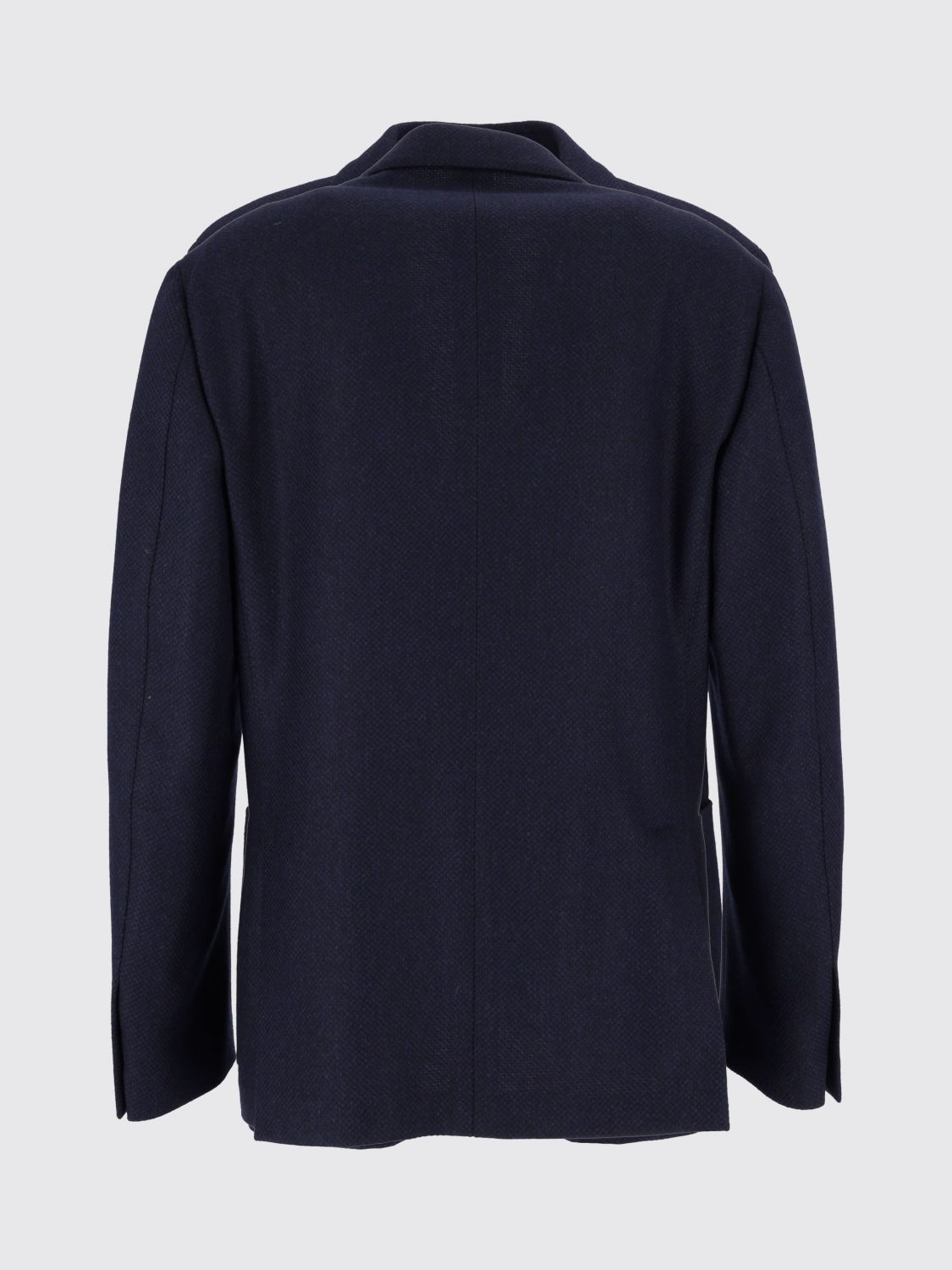 LARDINI JACKET: Single-Breasted Wool and Cashmere Blazer Lardini with Peak Lapels, Blue - Img 3
